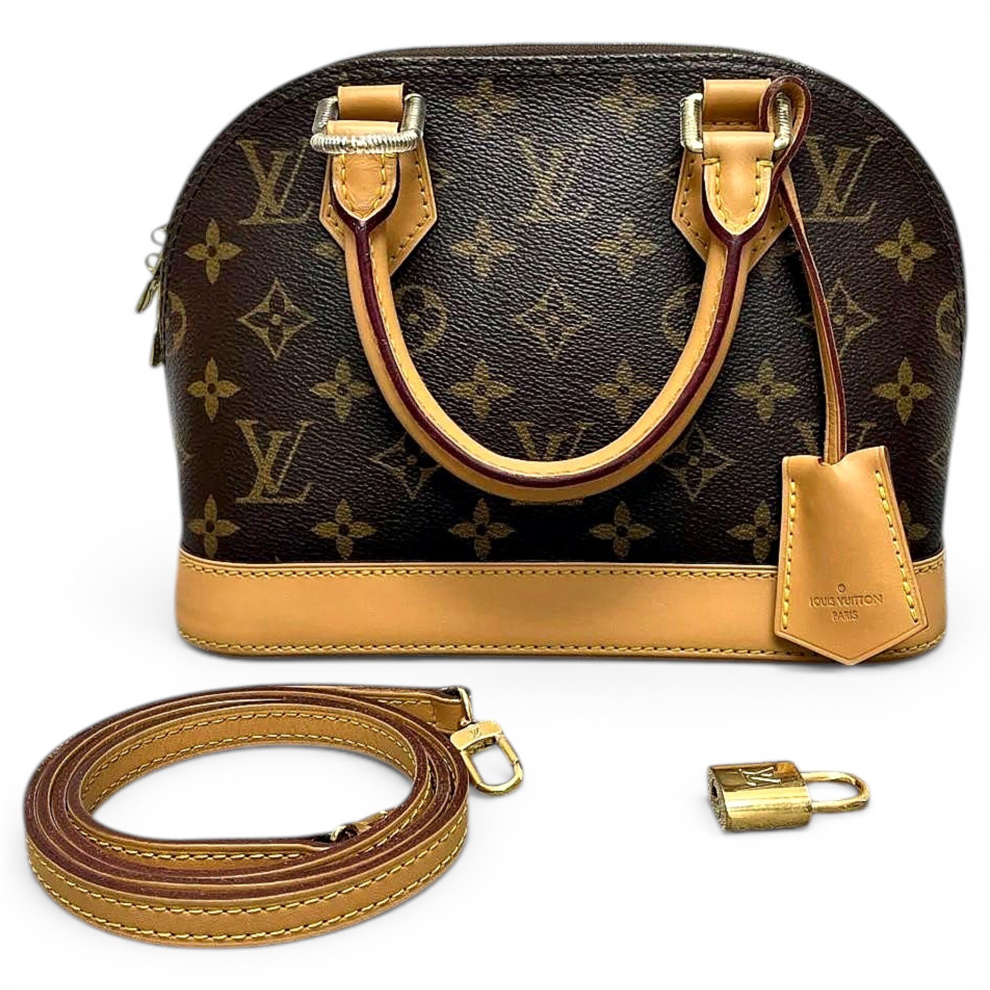 Louis Vuitton Alma BB leather mini bag