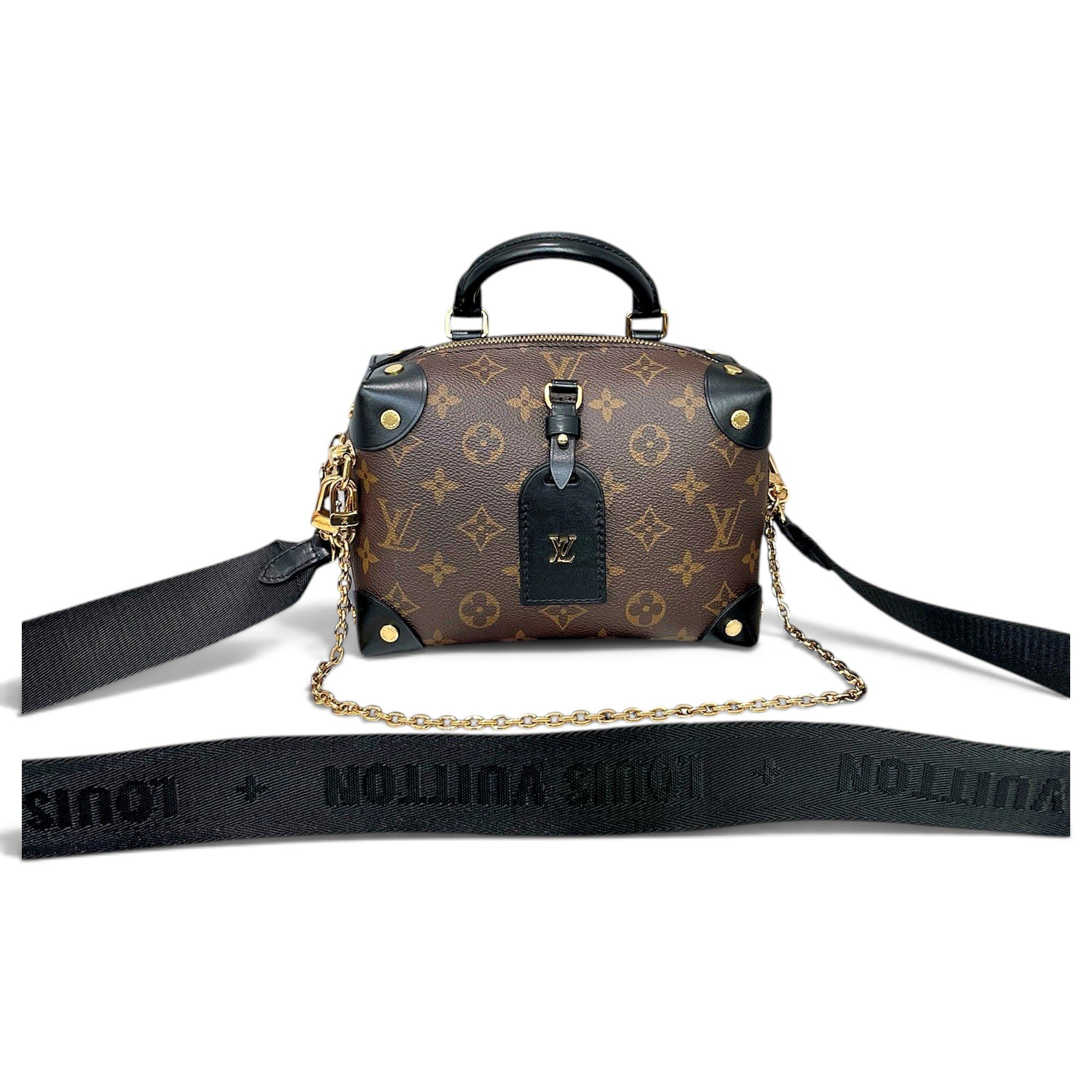 Petite Malle Souple leather handbag