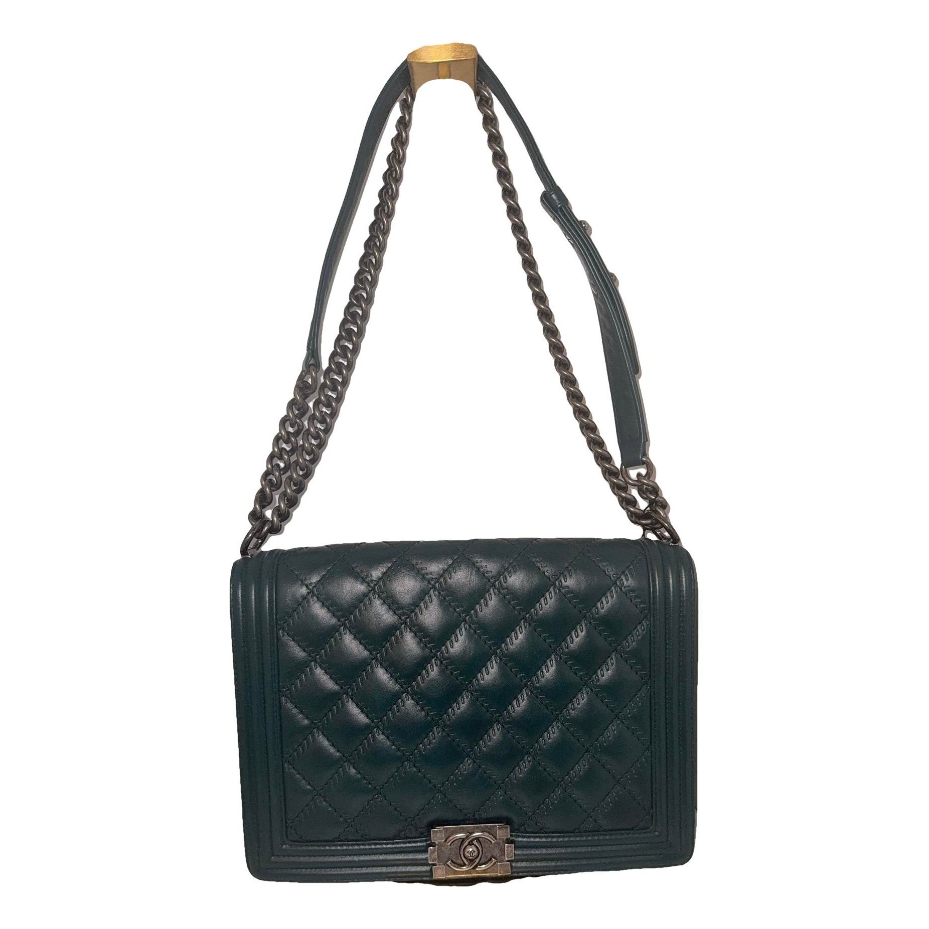 Boy leather crossbody bag