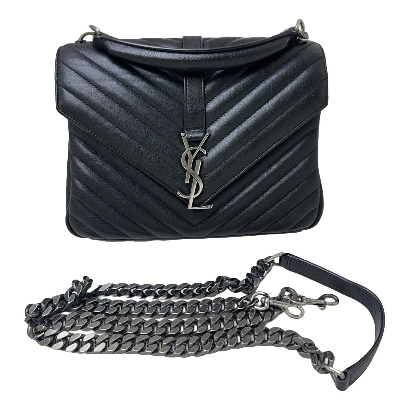 Collége monogramme leather handbag
