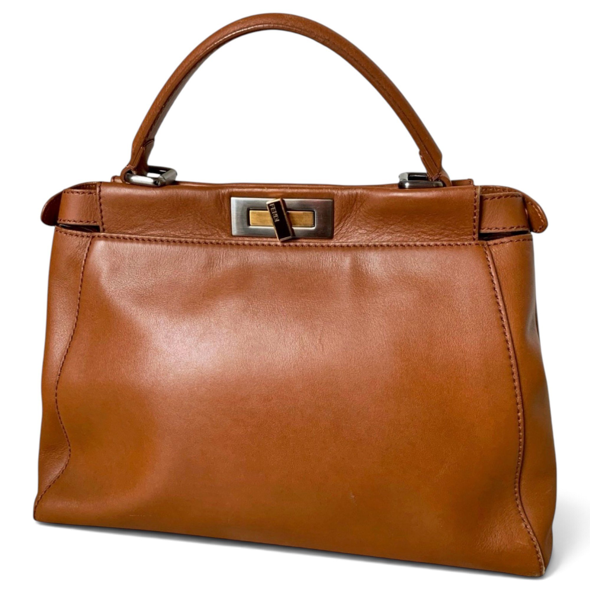 Peekaboo leather handbag