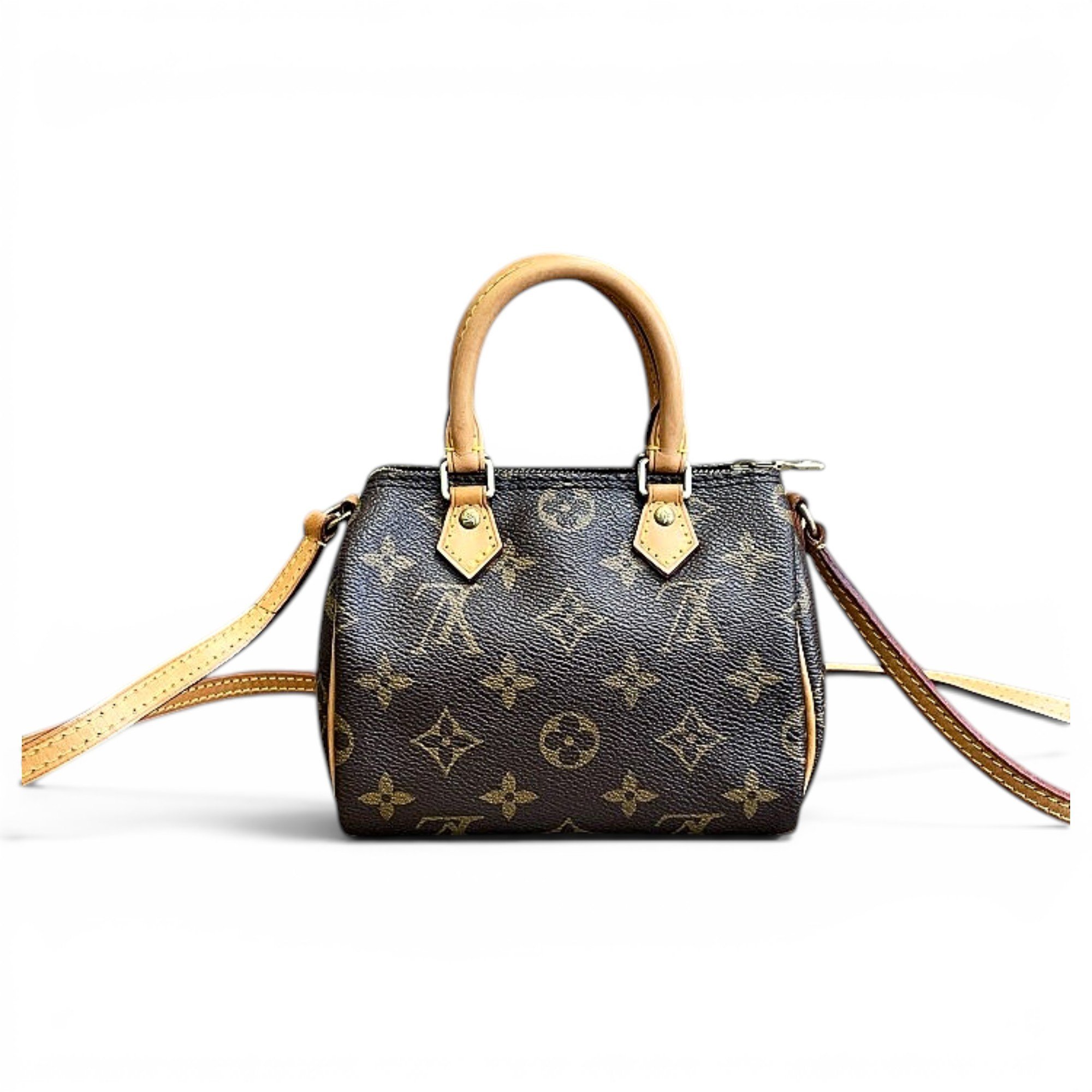 Nano Speedy / Mini HL leather crossbody bag