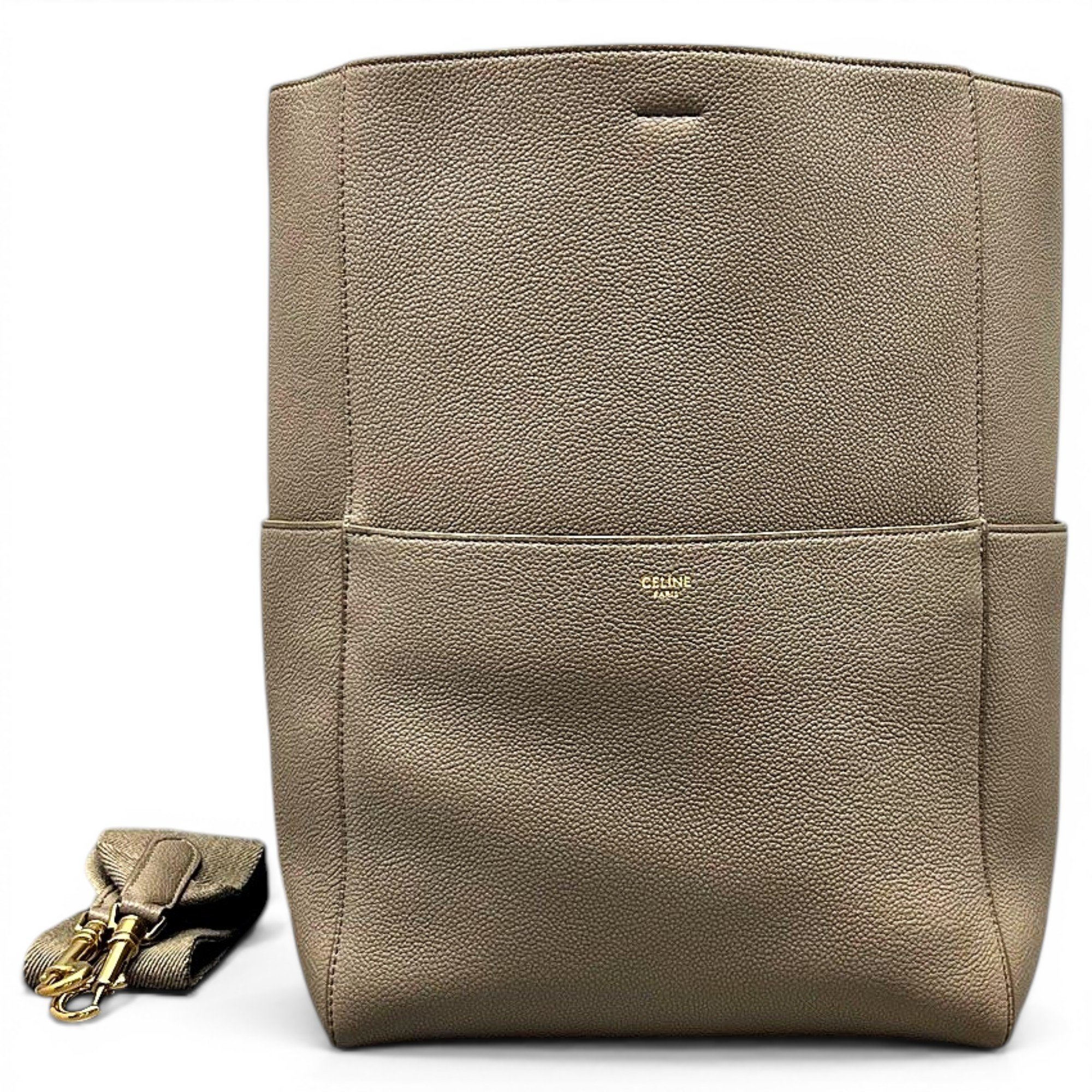 Seau Sangle leather tote
