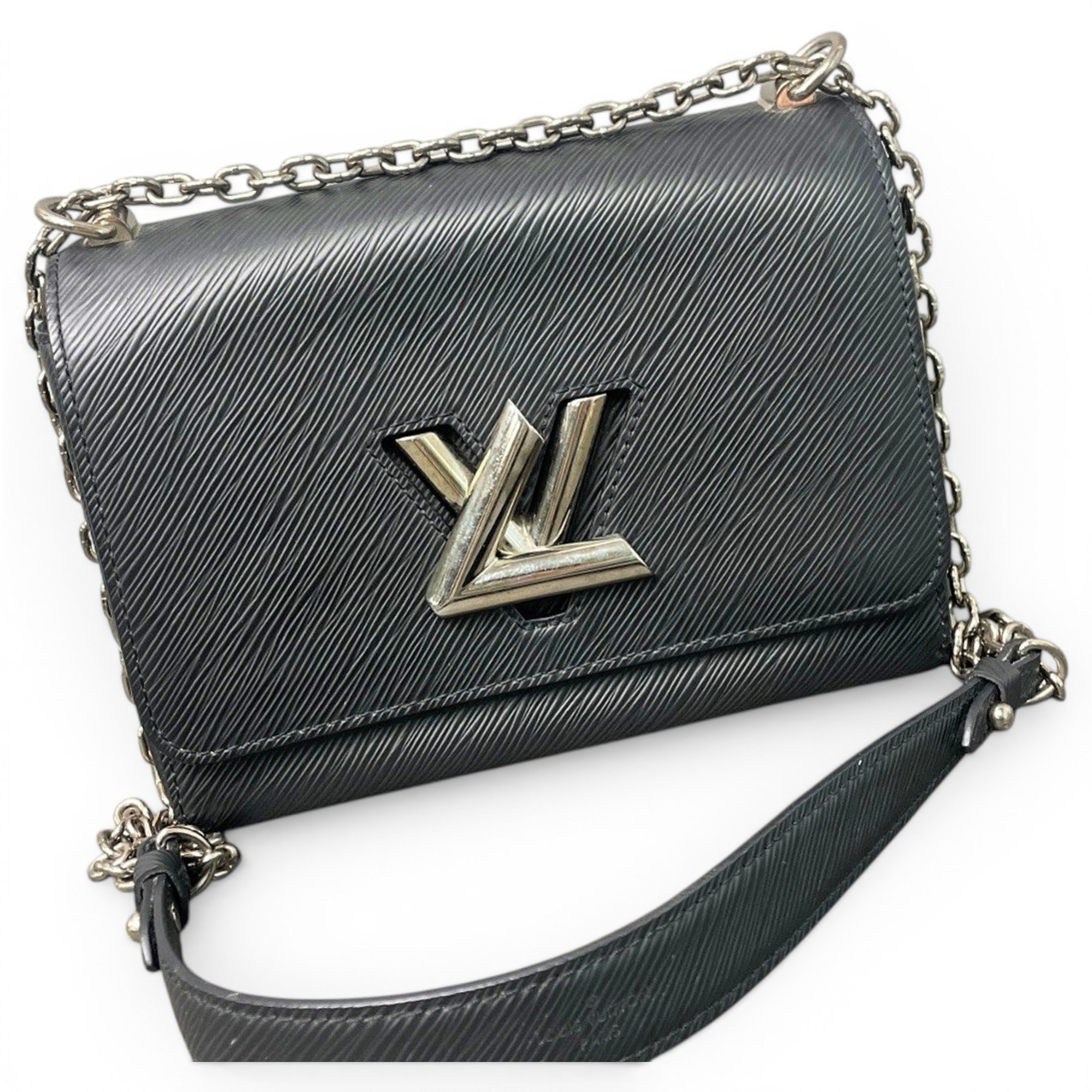 Twist leather handbag