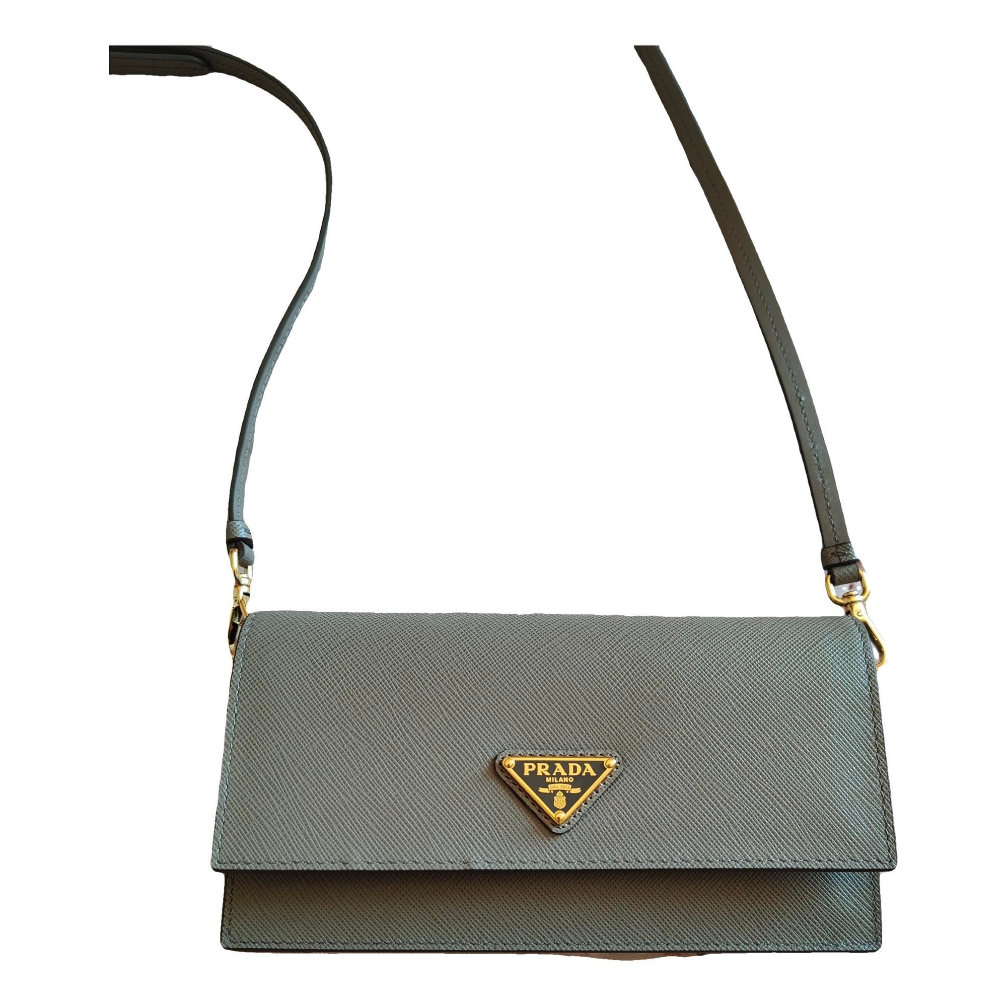 Leather clutch bag