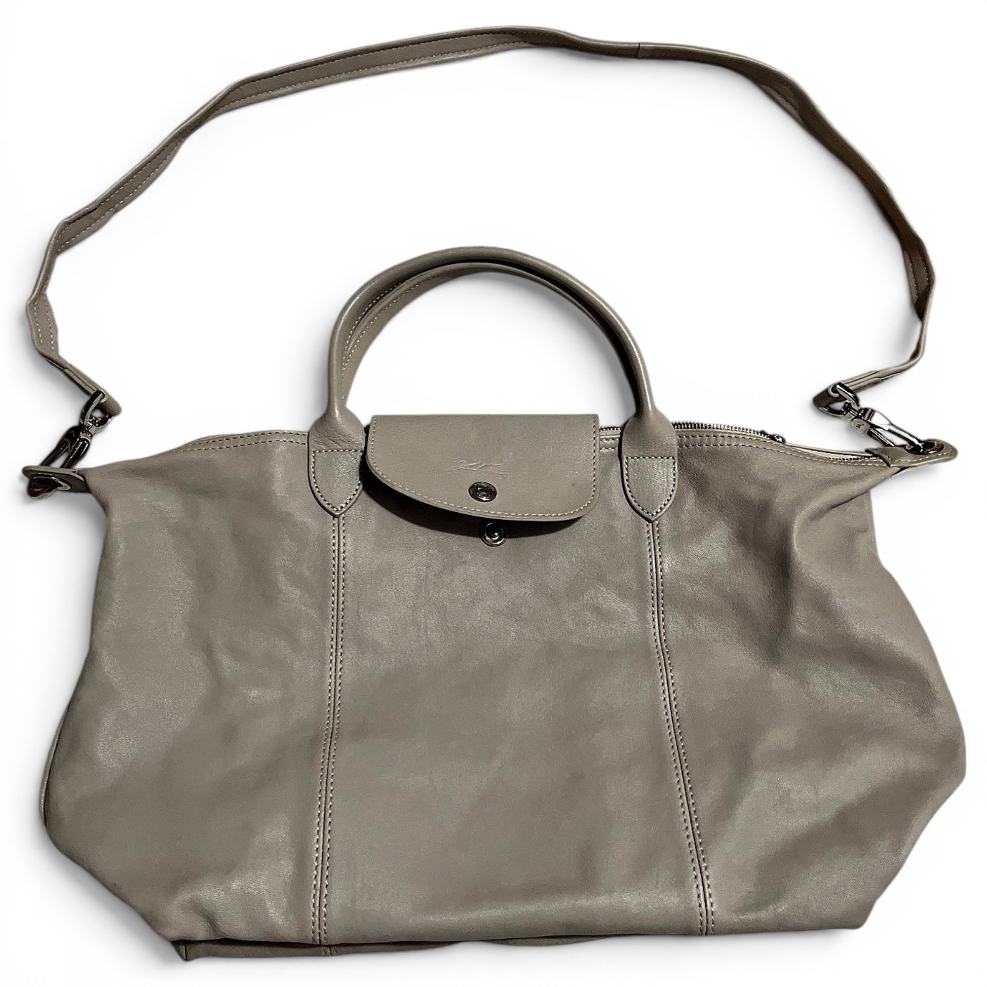 Pliage leather handbag