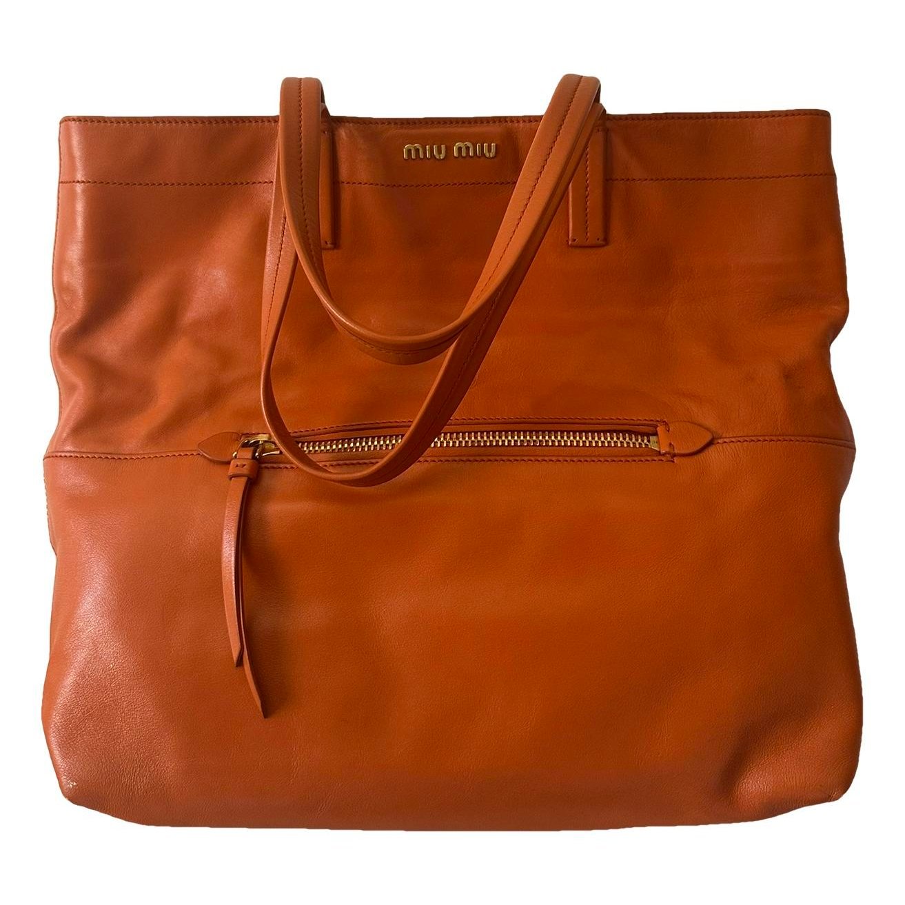 Leather tote