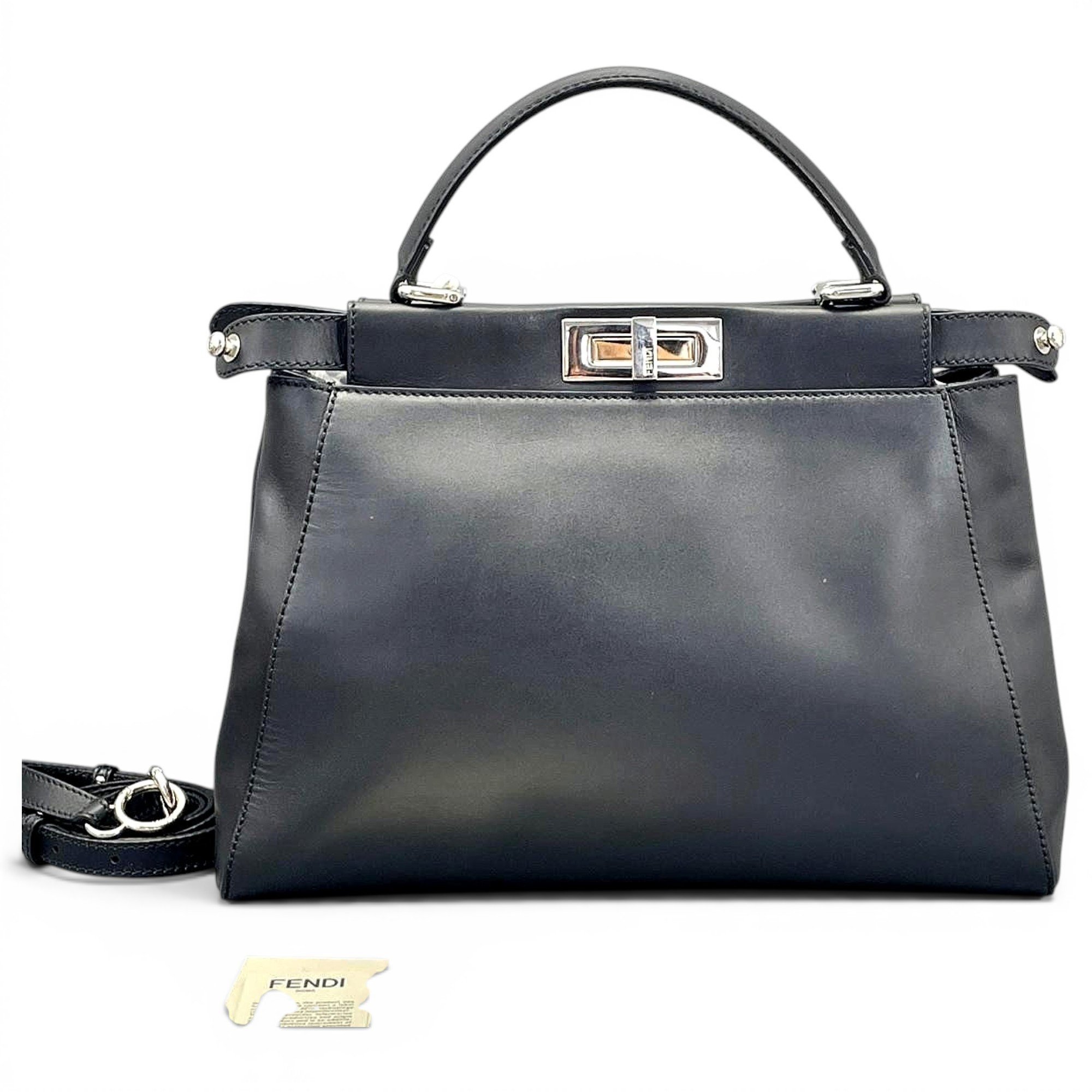 Peekaboo leather handbag