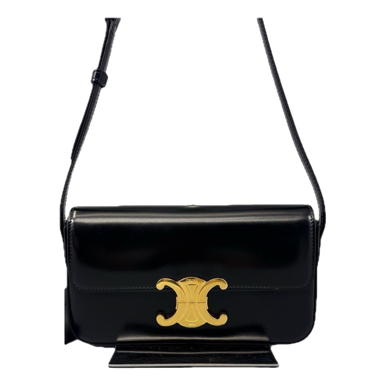 Triomphe Long leather handbag