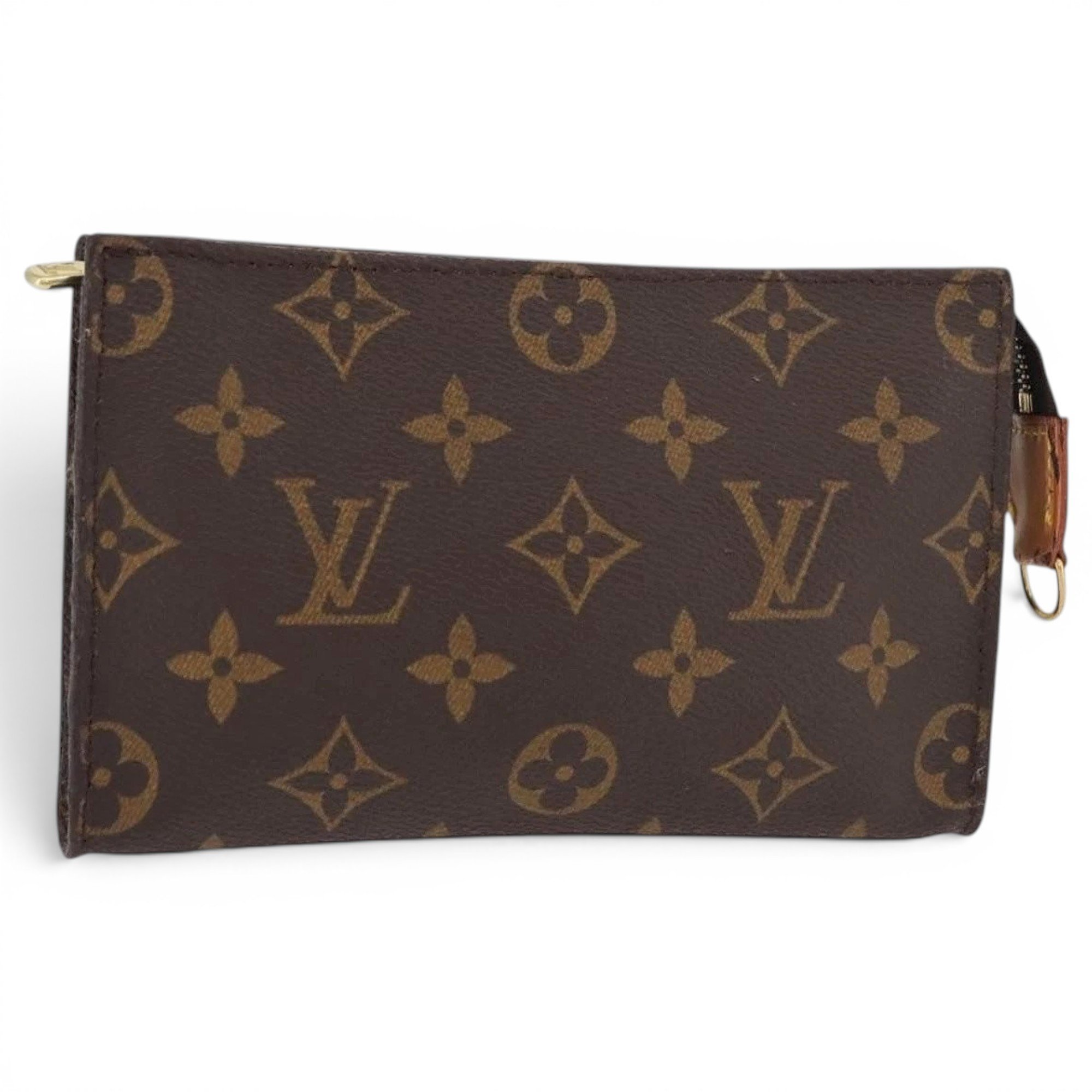 Leather clutch bag