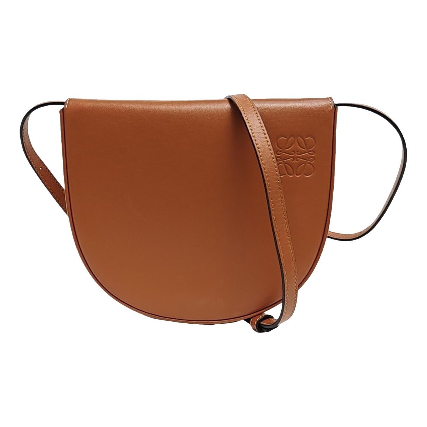 Heel leather handbag
