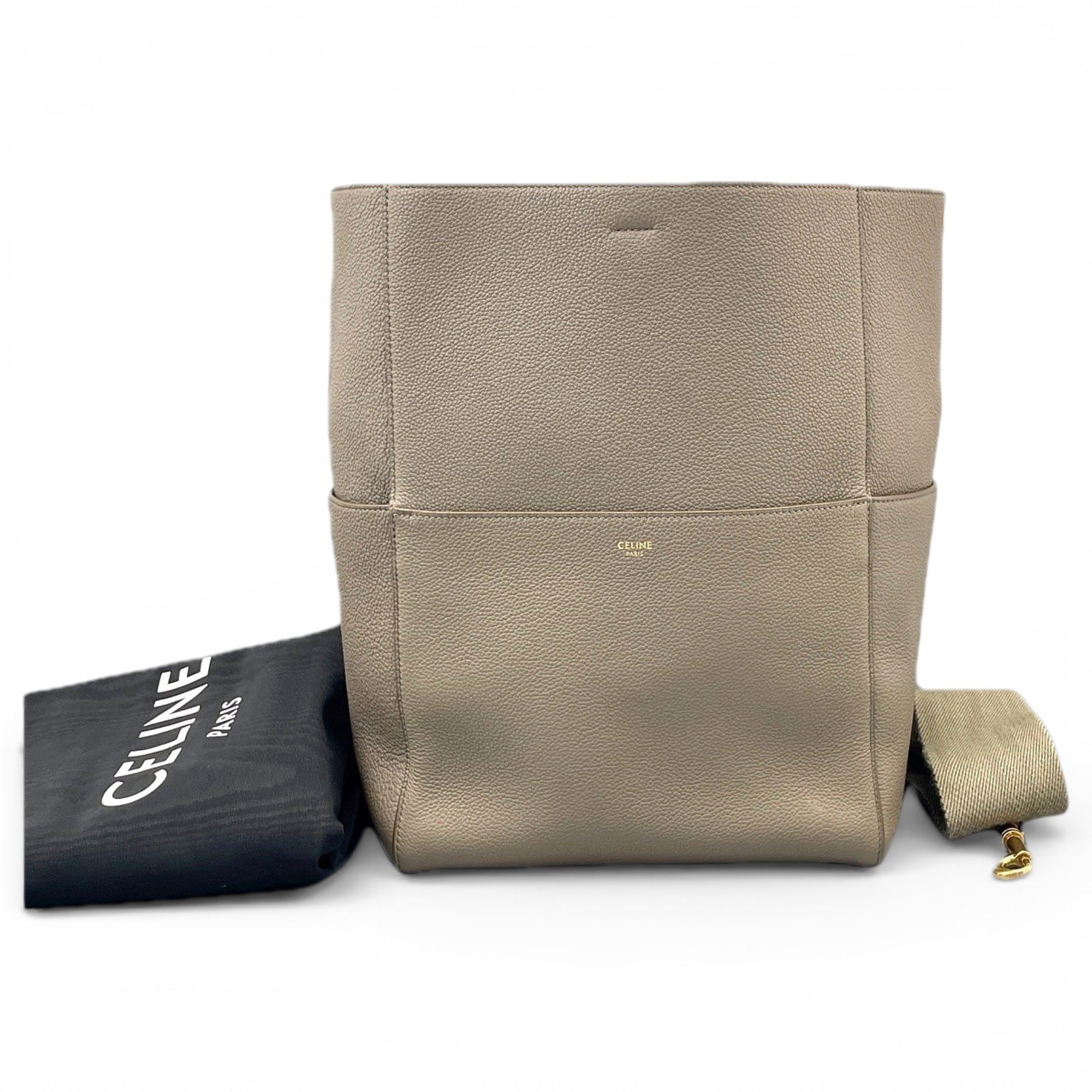 Seau Sangle leather handbag