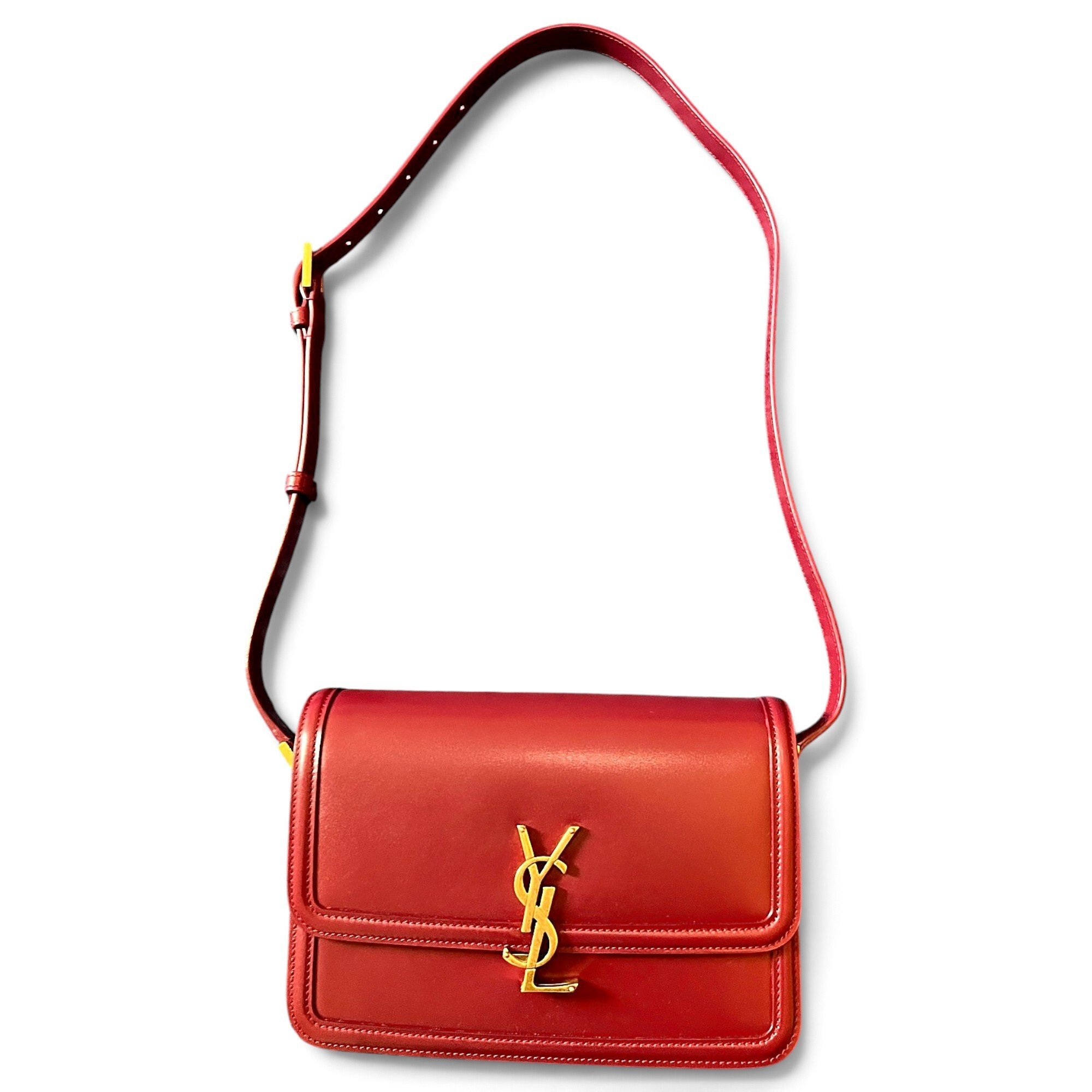 Solférino leather handbag