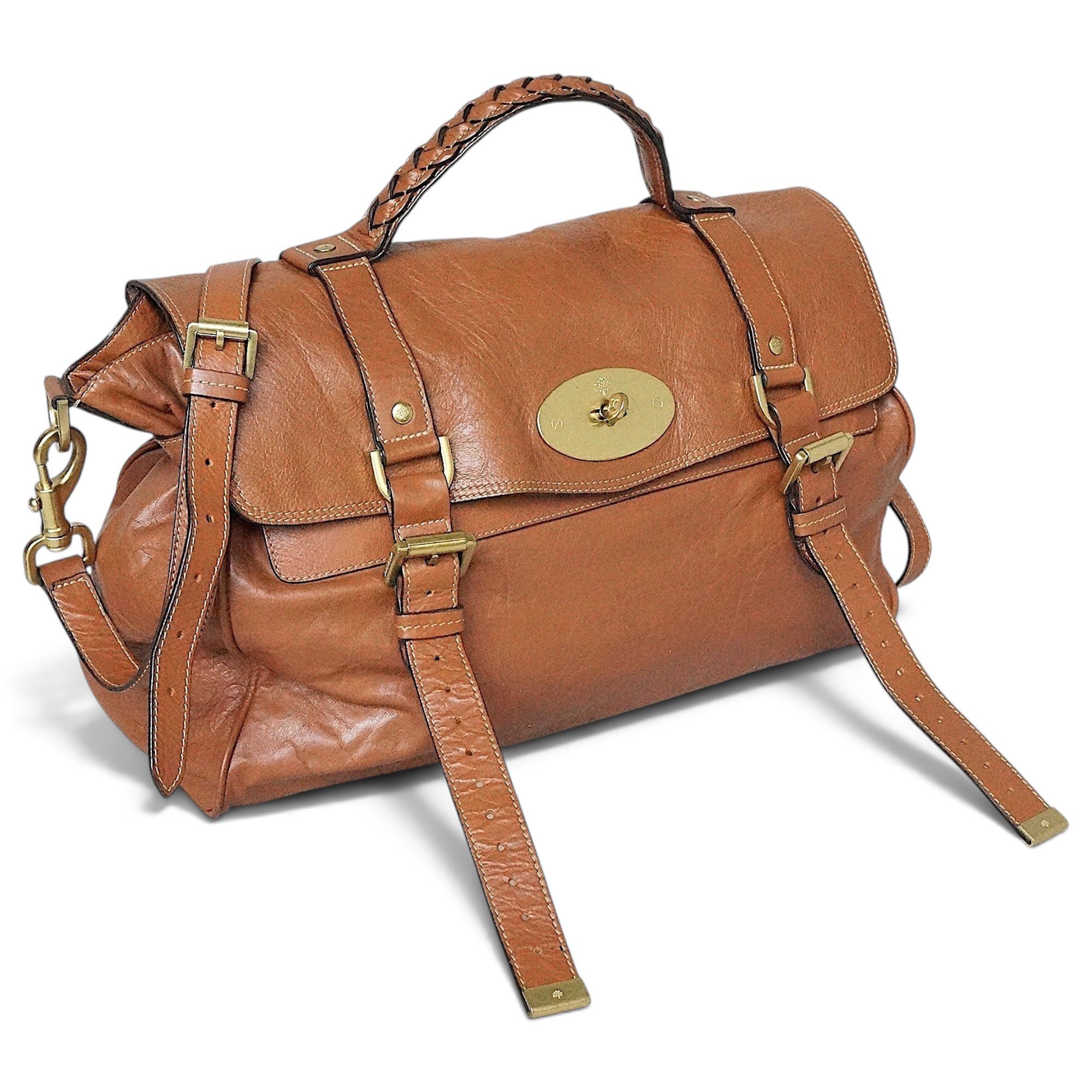 Alexa leather satchel