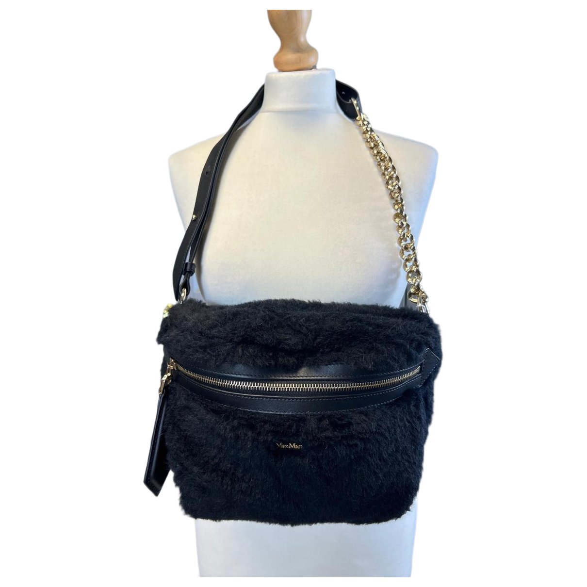 Max Mara Faux fur crossbody bag