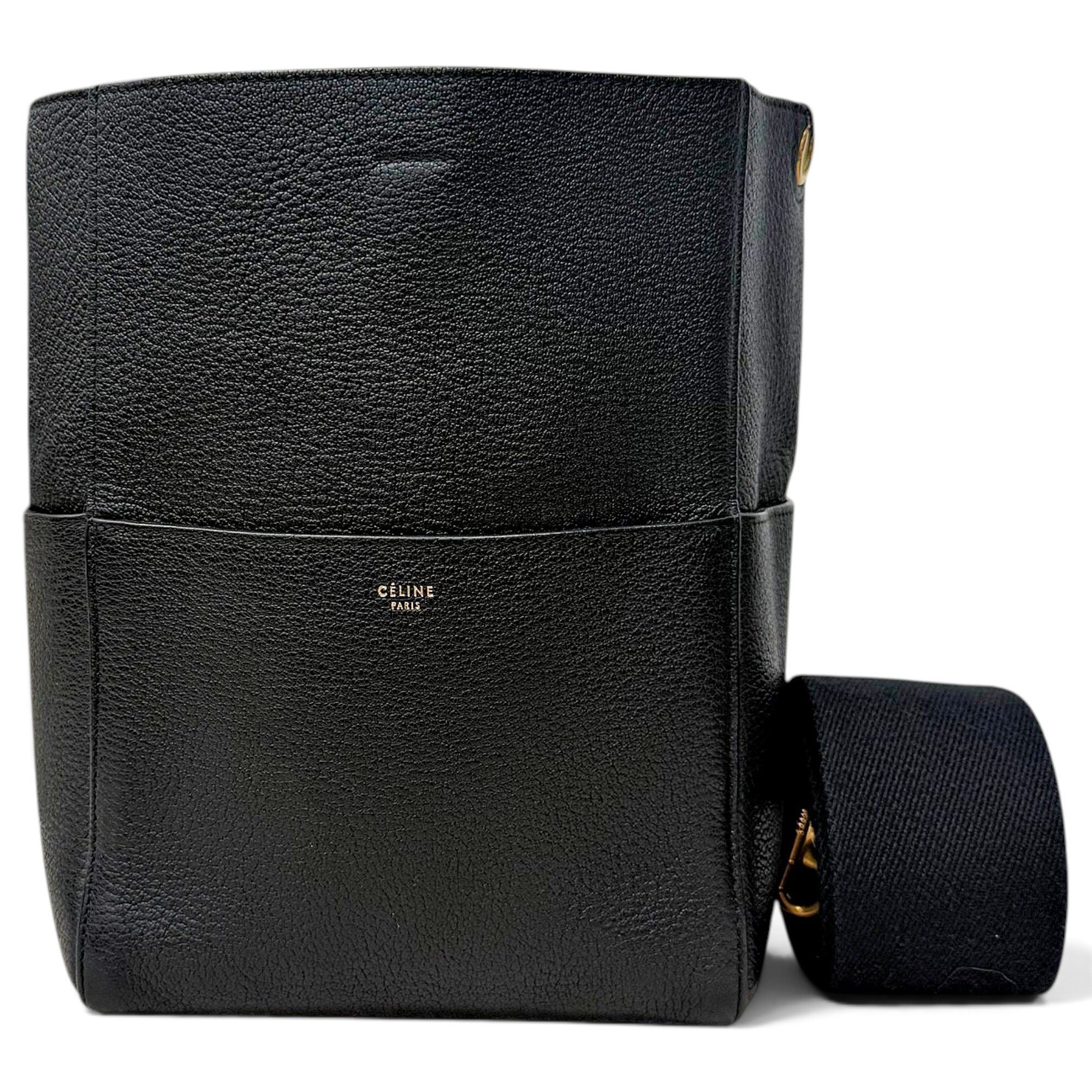 Seau Sangle leather handbag