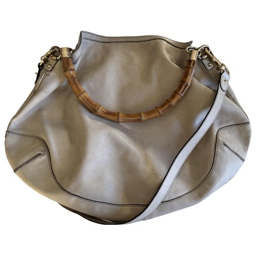 Vintage Bamboo Hobo leather crossbody bag