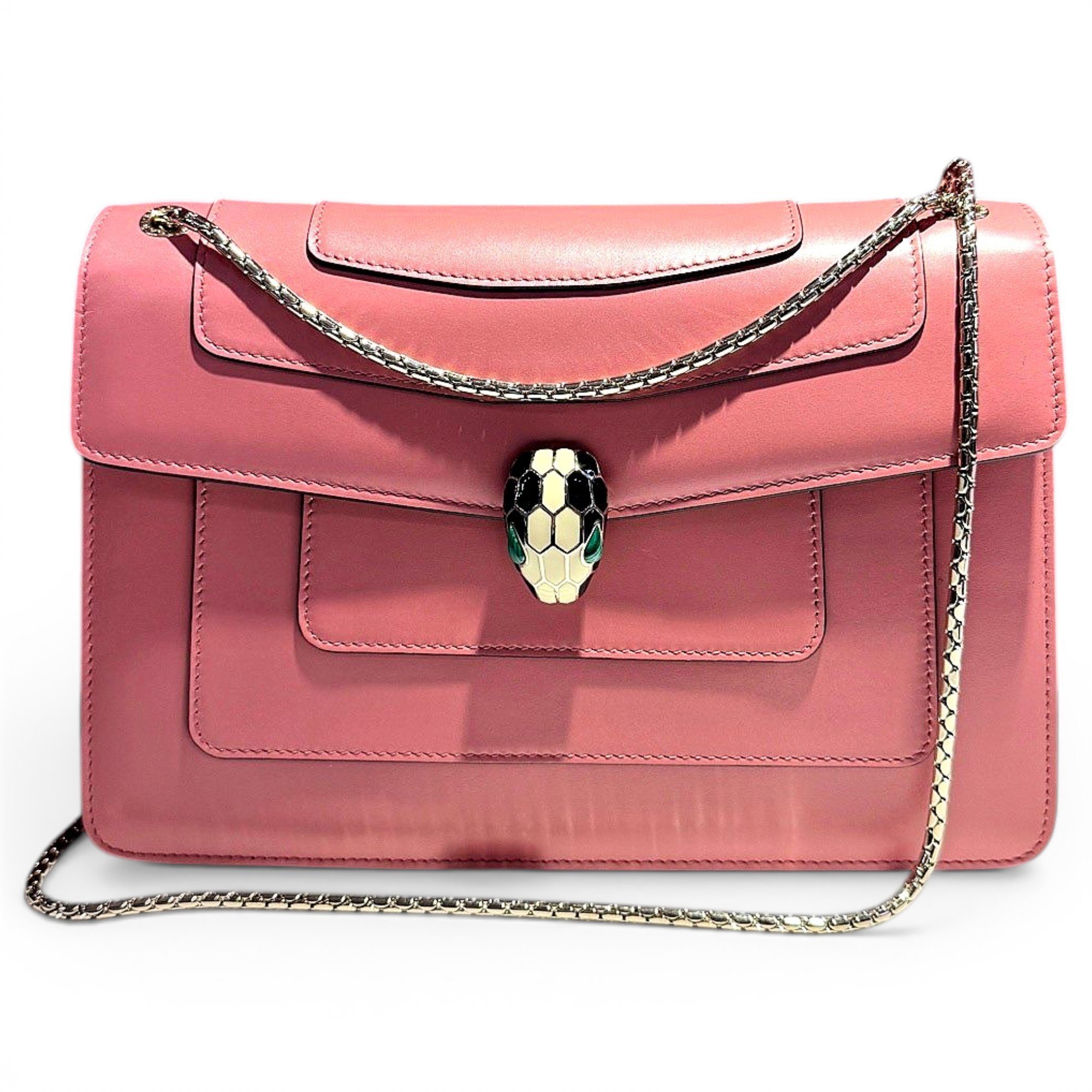 Bvlgari Serpenti leather handbag