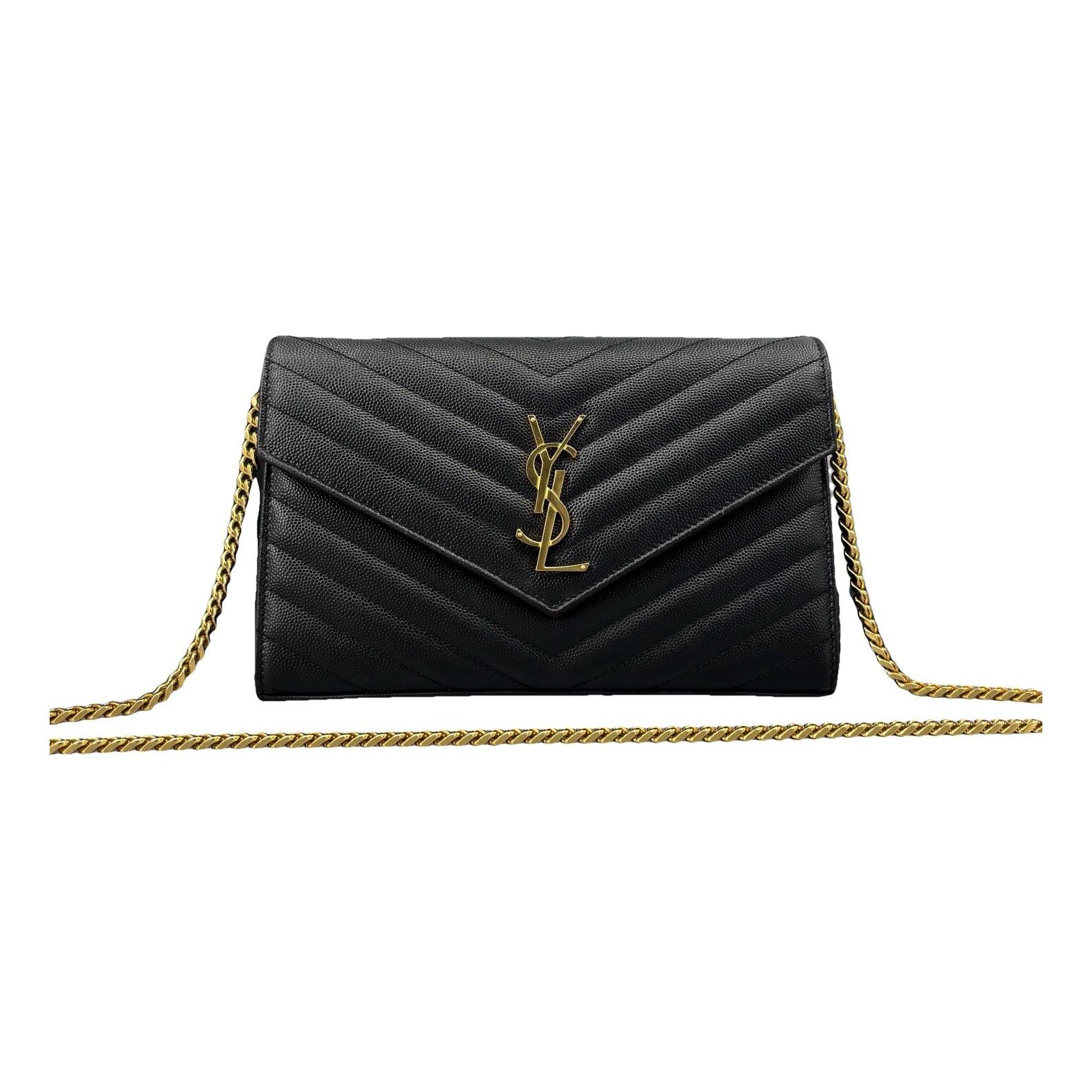 Portefeuille enveloppe leather handbag