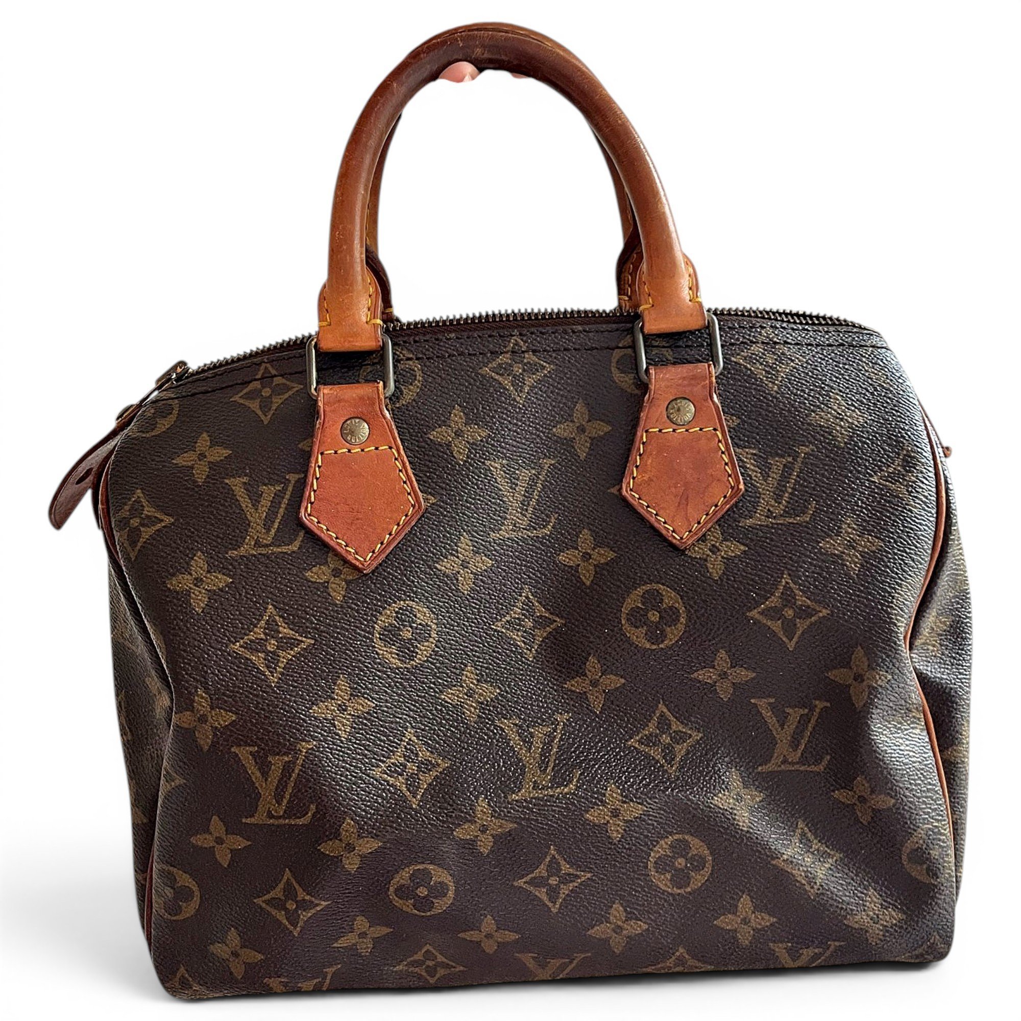 Speedy leather handbag