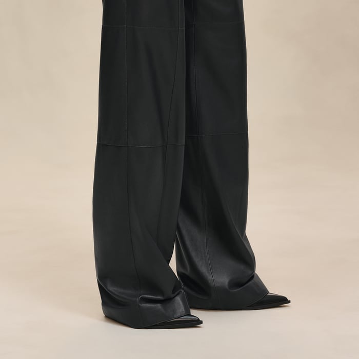 Gris Ardoise Wide Pants