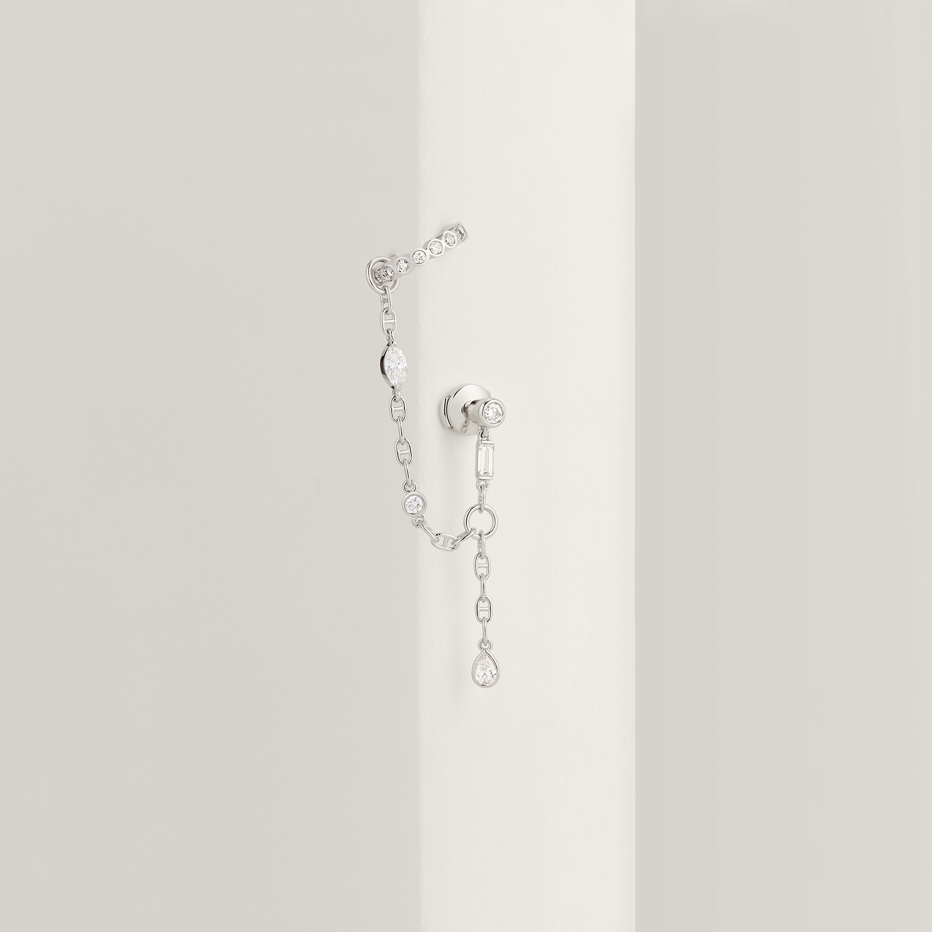 Chaine d'ancre Chaos Fancy left single earring