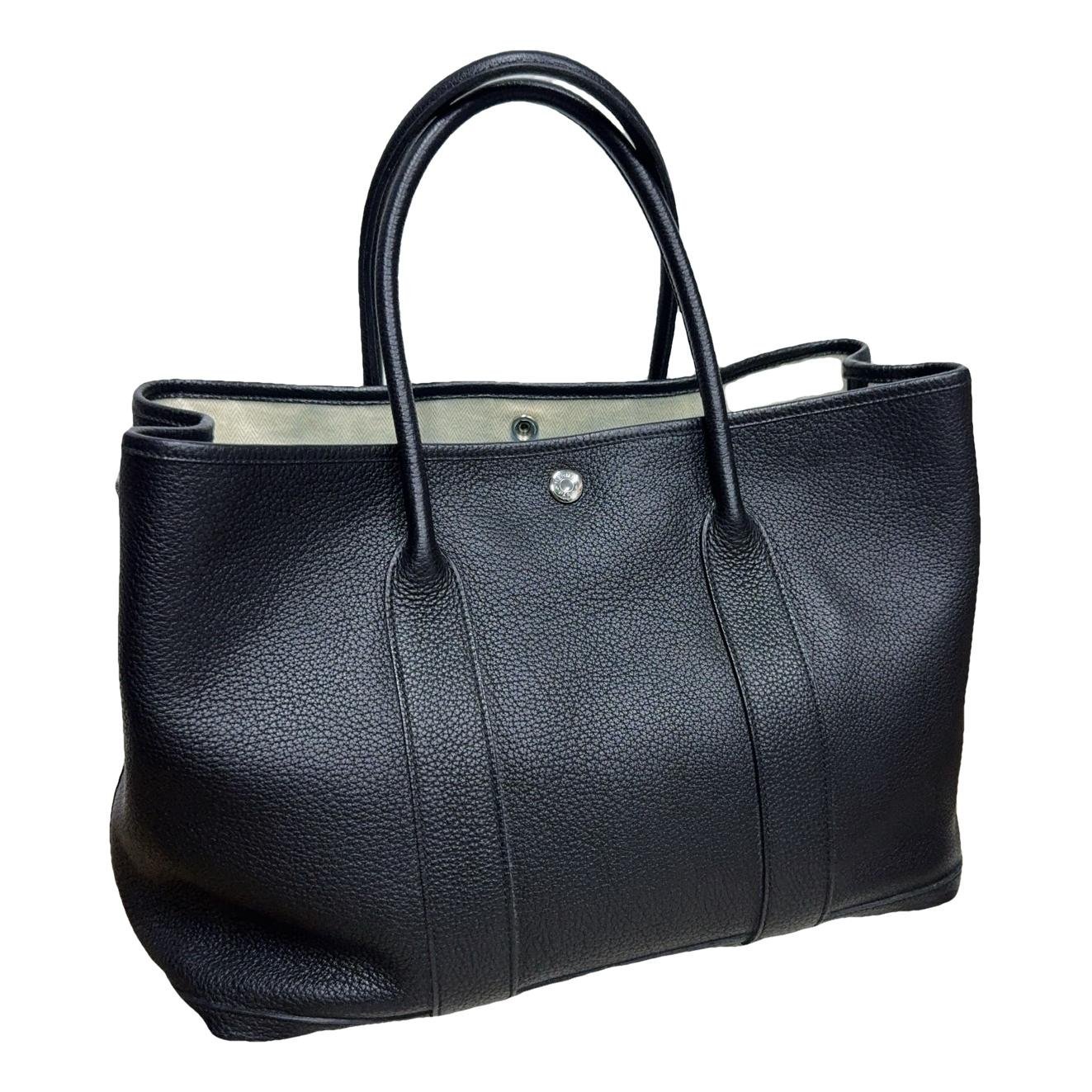 Hermes Garden Party 36 Handbag Black