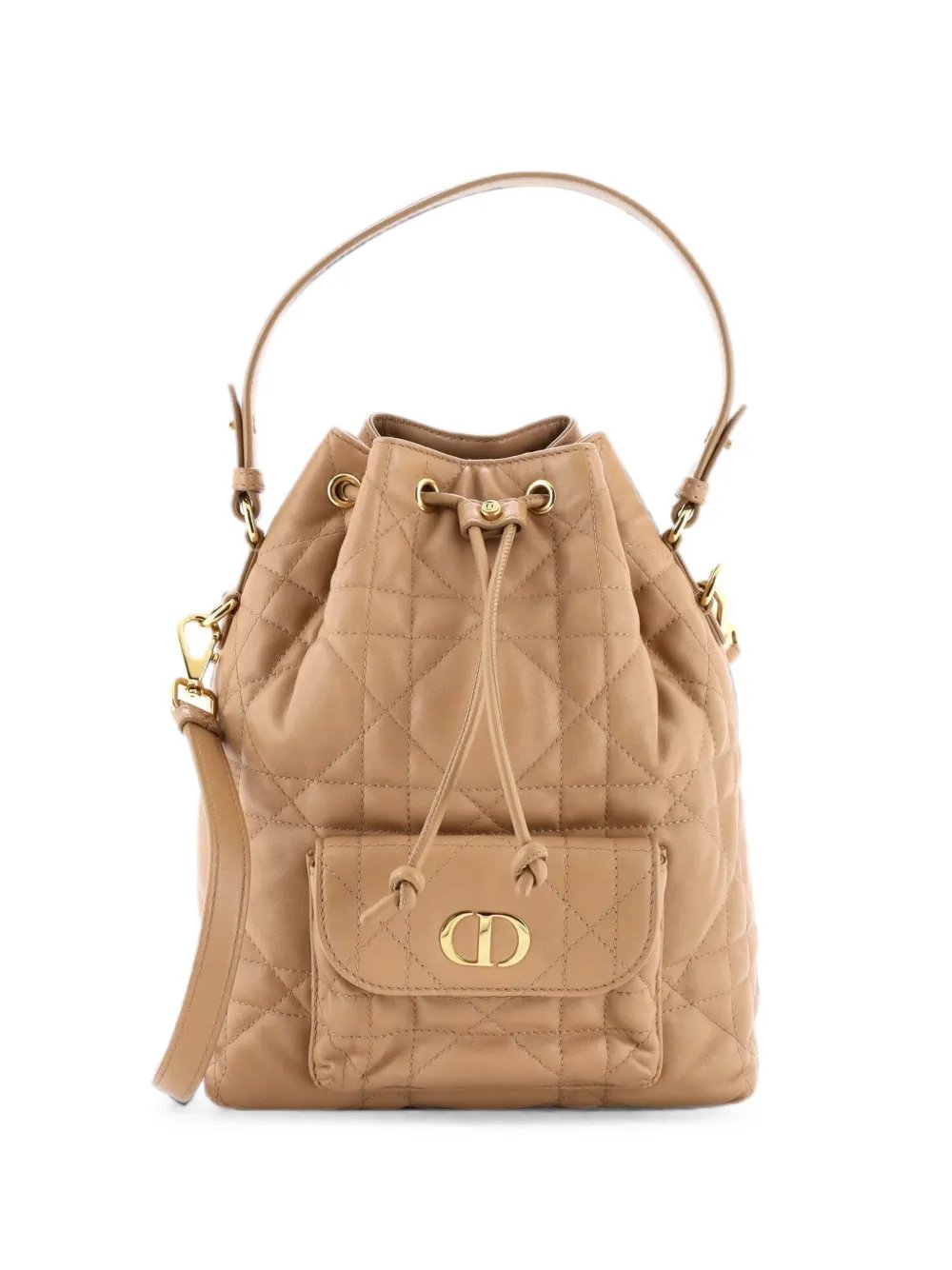 Caro Quilted Leather Small bucket bag