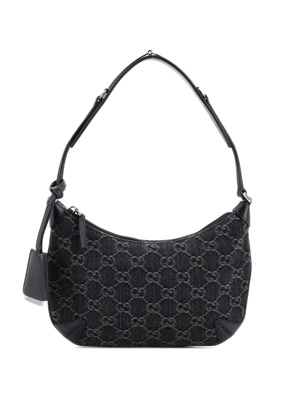 Horsebit Slim GG Denim with Leather Small shoulder bag