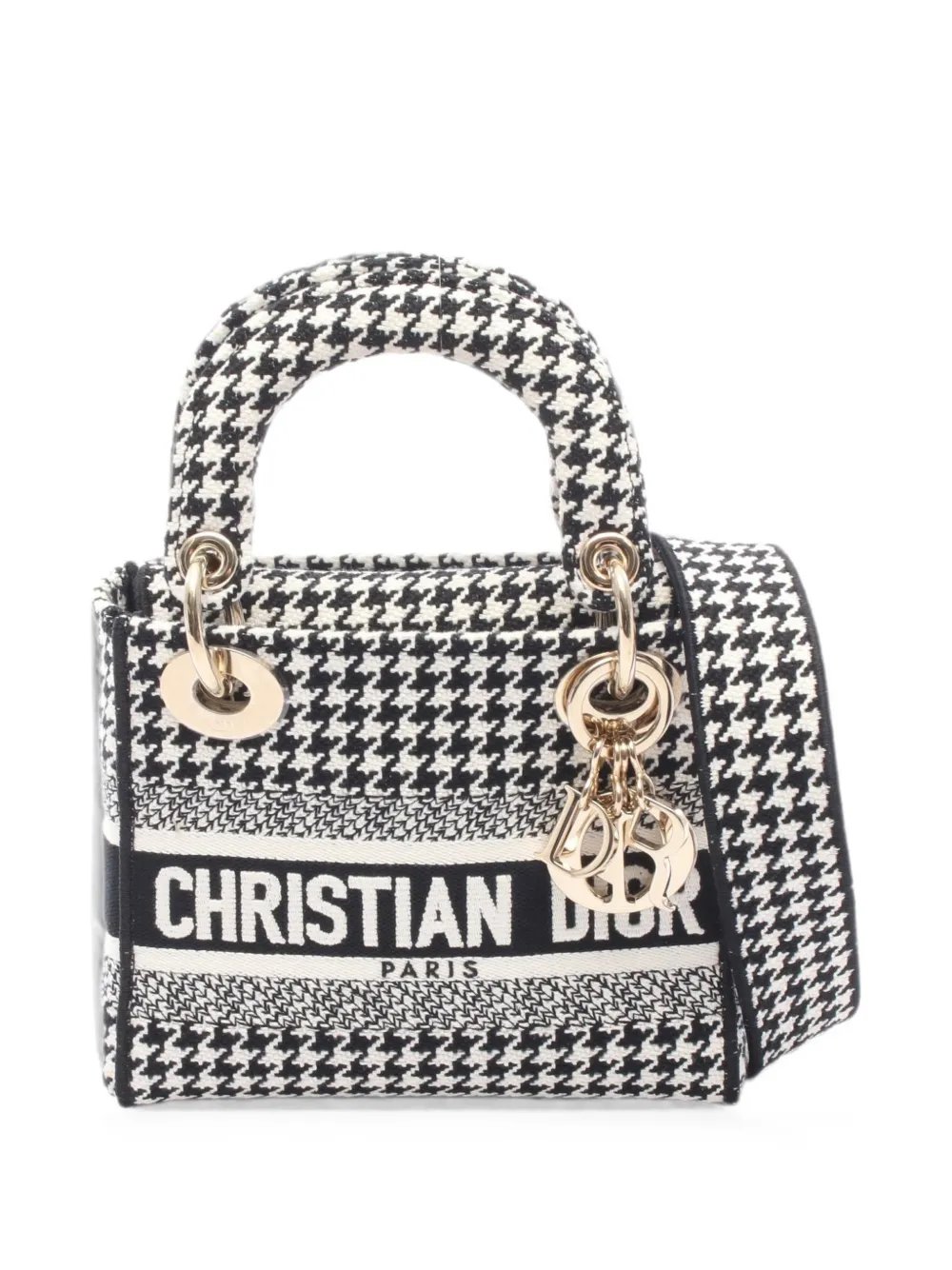 Lady D-Lite houndstooth mini bag