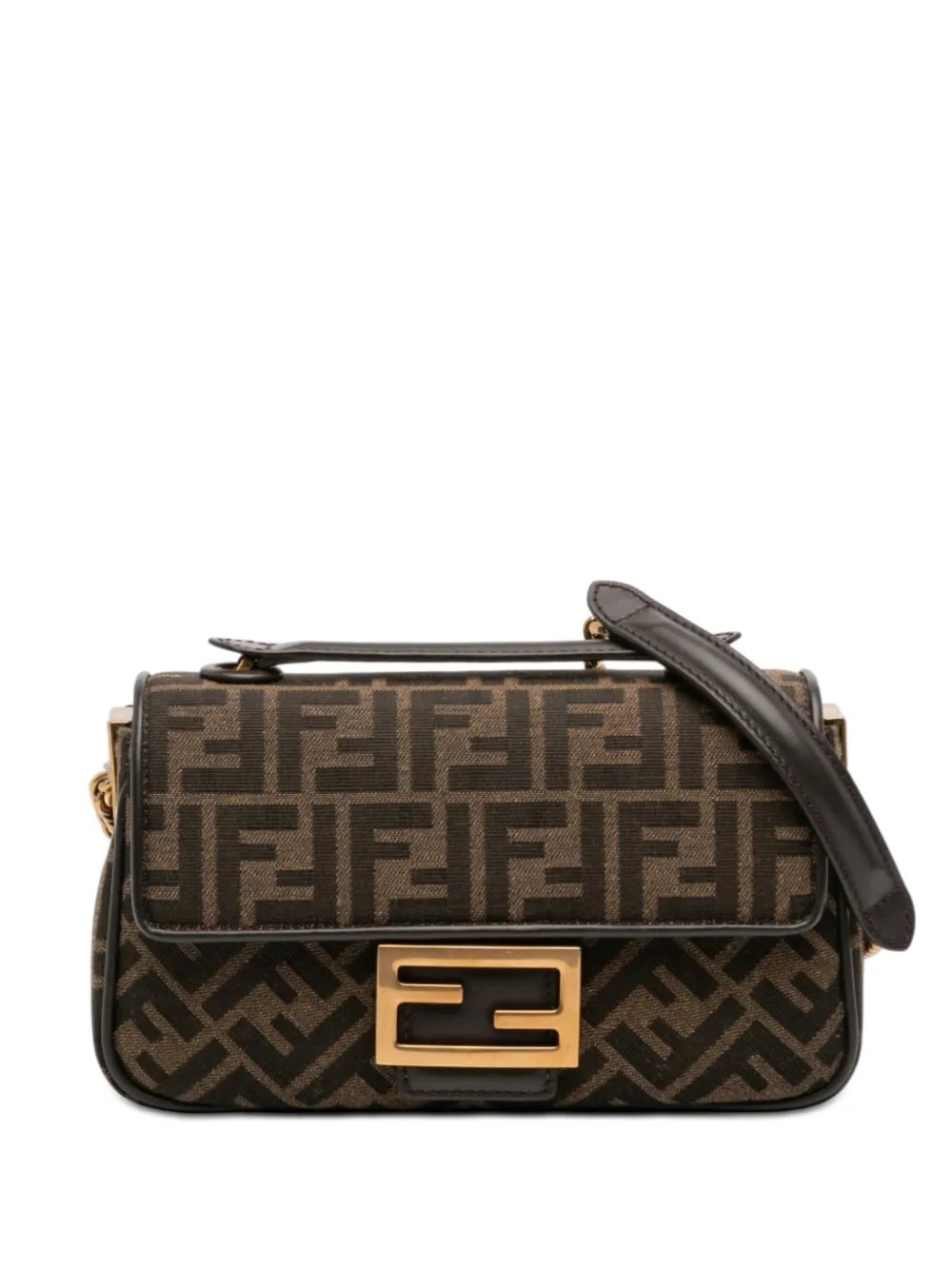 2010-2026 Zucca Canvas Chain Midi Baguette shoulder bag