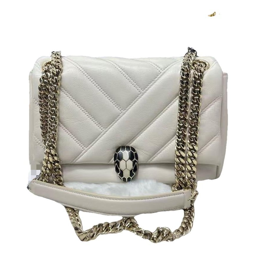 Serpenti leather handbag