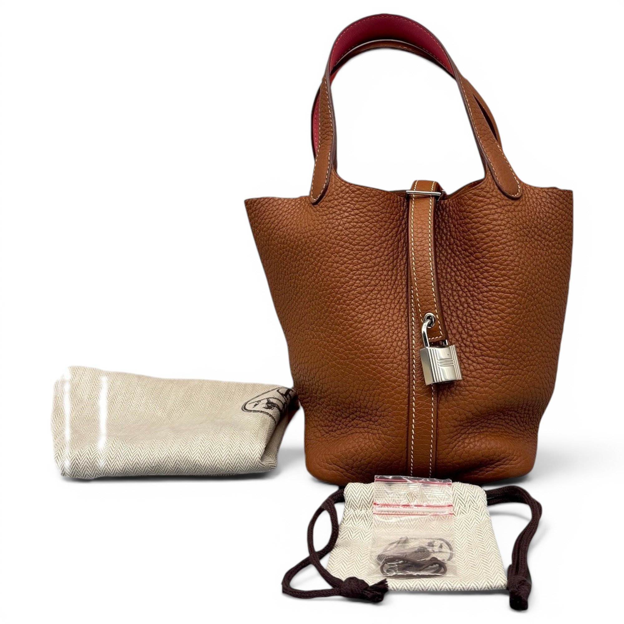 Picotin leather handbag