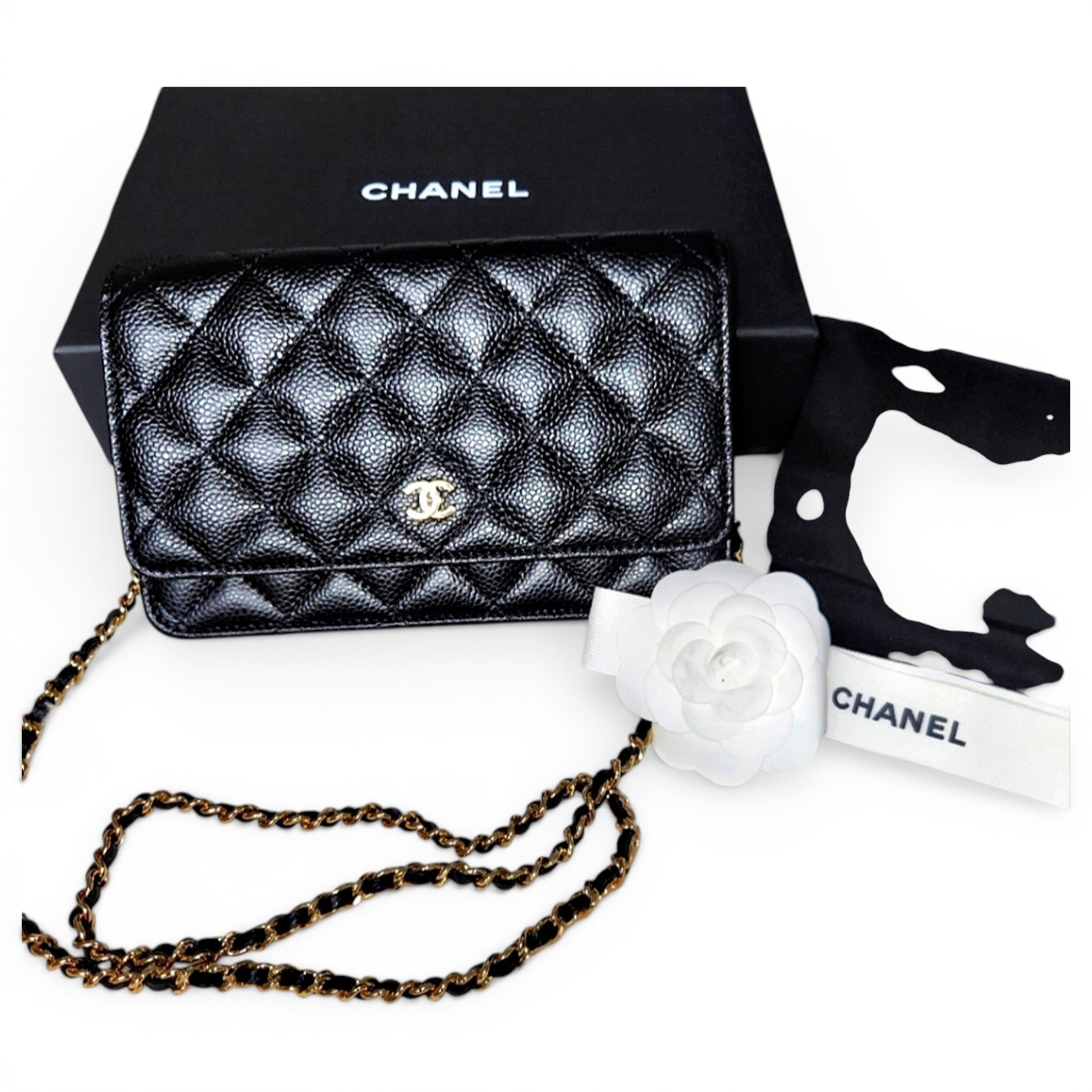 Wallet On Chain Timeless/Classique leather crossbody bag