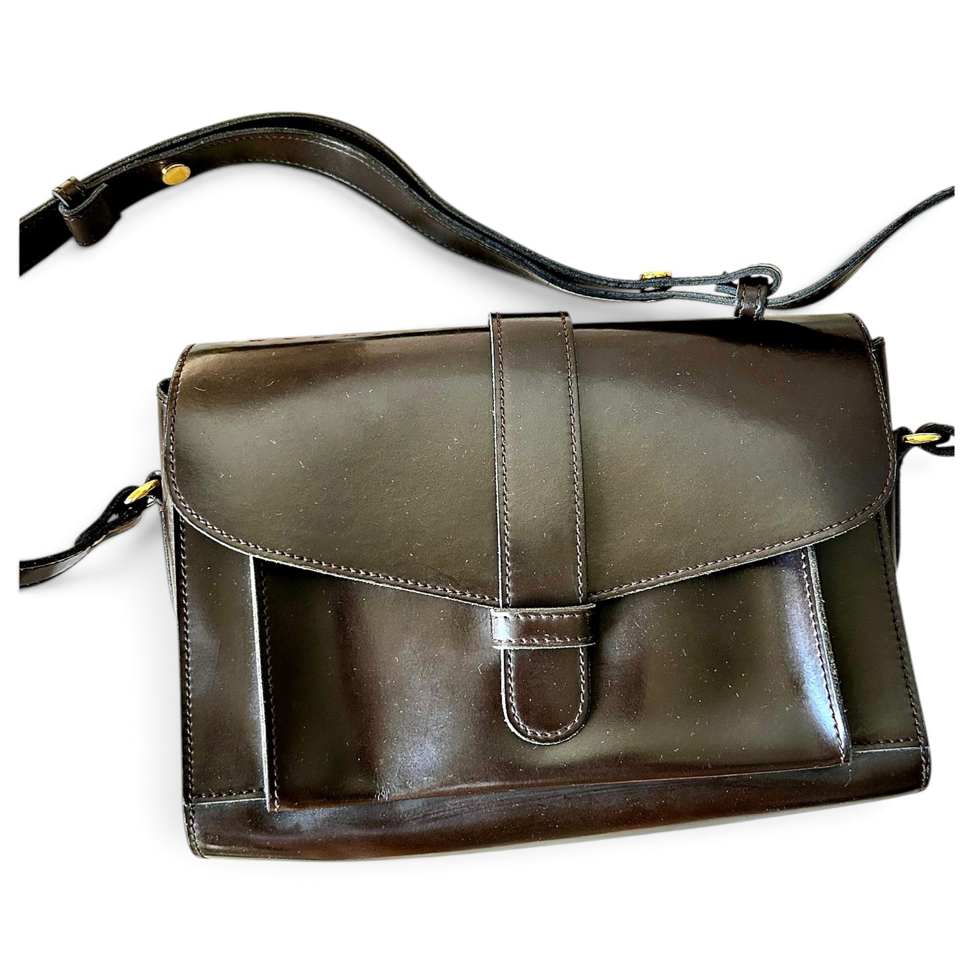 Marni Trunk leather crossbody bag
