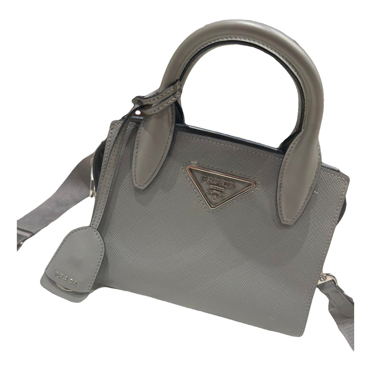 Panier leather handbag
