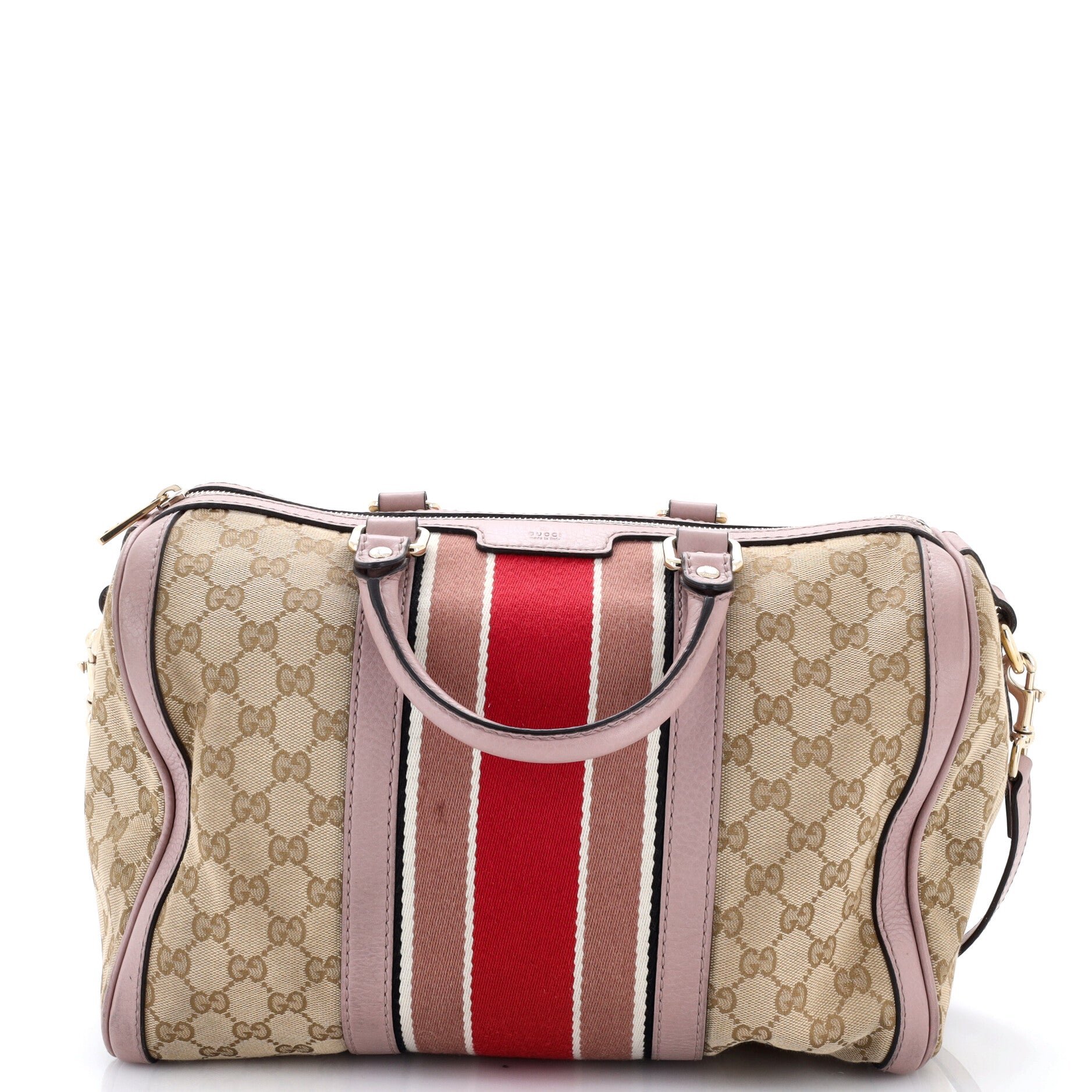 Vintage Web Boston Bag GG Canvas Medium