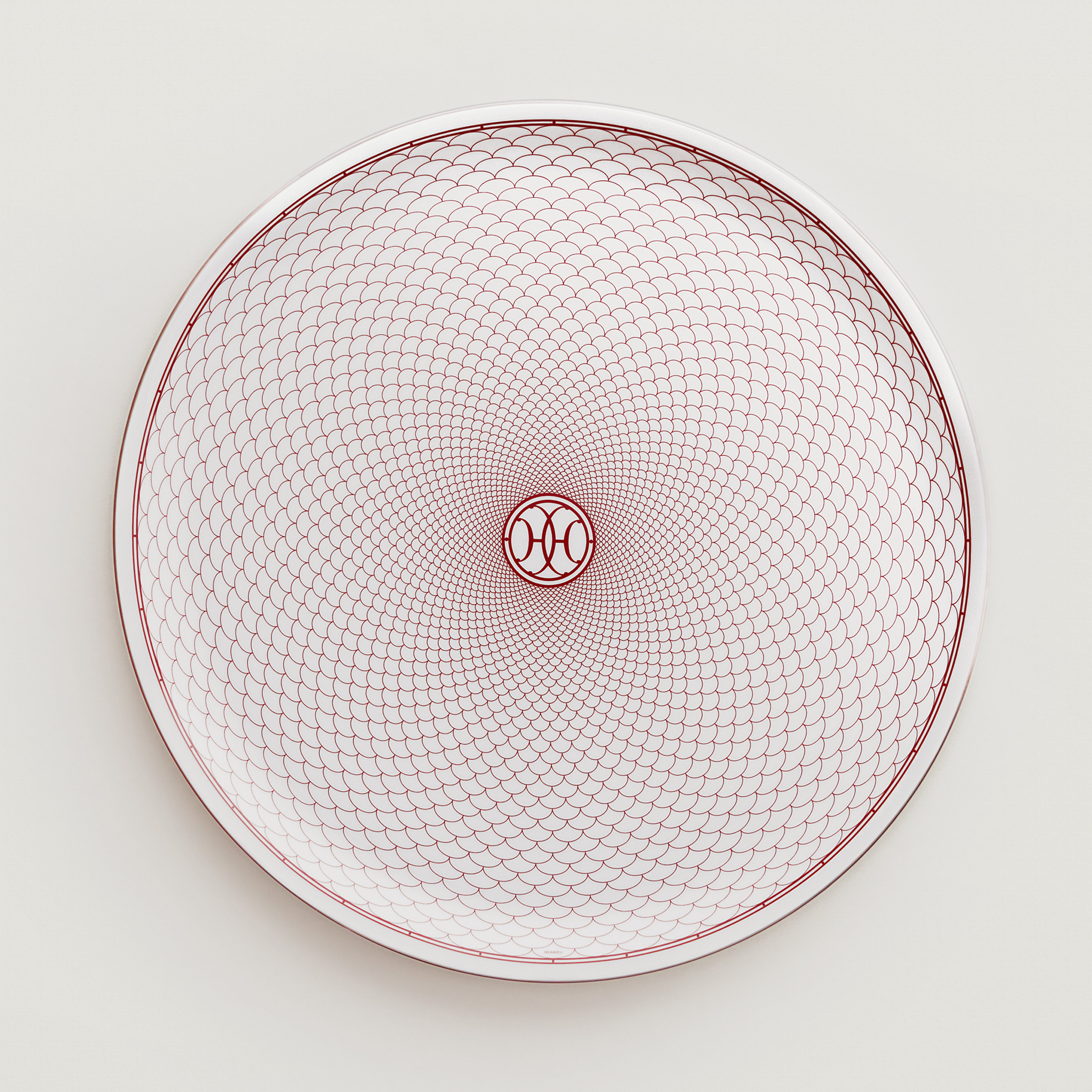 H Deco Rouge Tart Platter