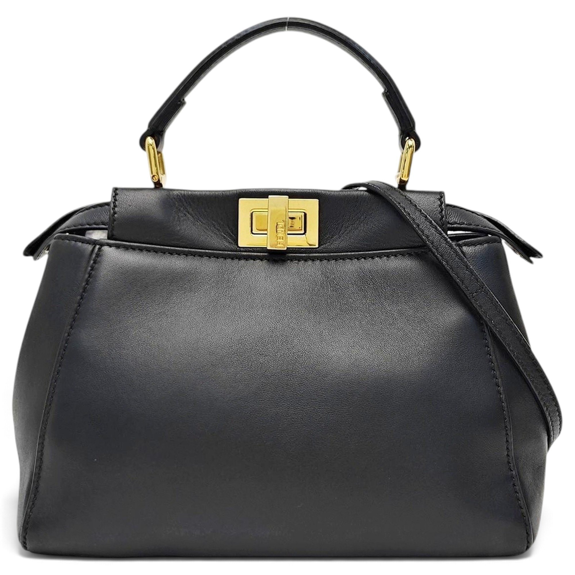 Peekaboo leather handbag
