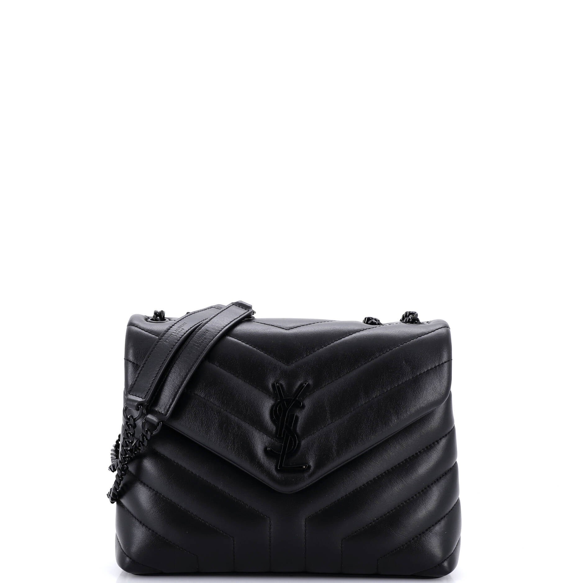 Loulou Shoulder Bag Matelasse Chevron Leather Small