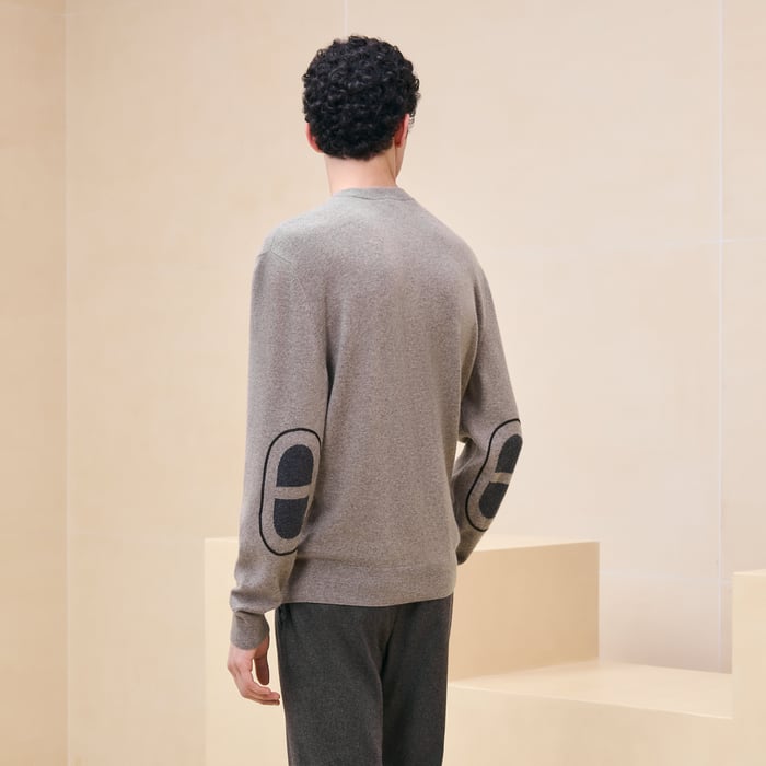Tourbe Cashmere "Maillon Chaine d'Ancre" Crewneck Sweater