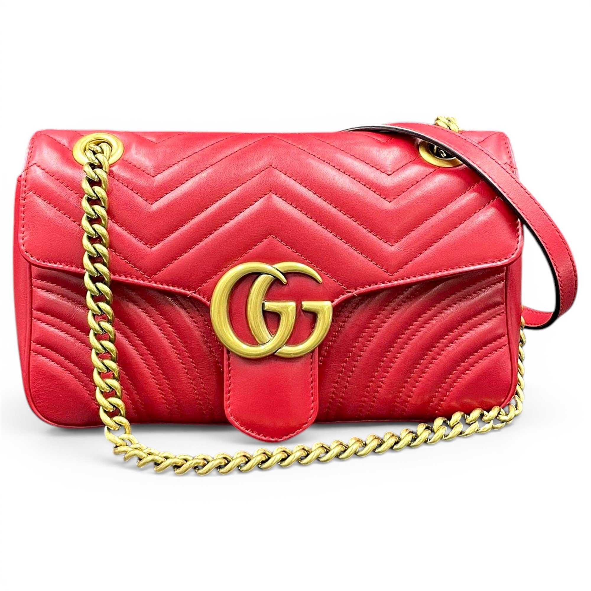 GG Marmont Flap leather handbag