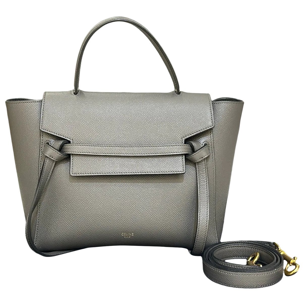 Belt leather handbag
