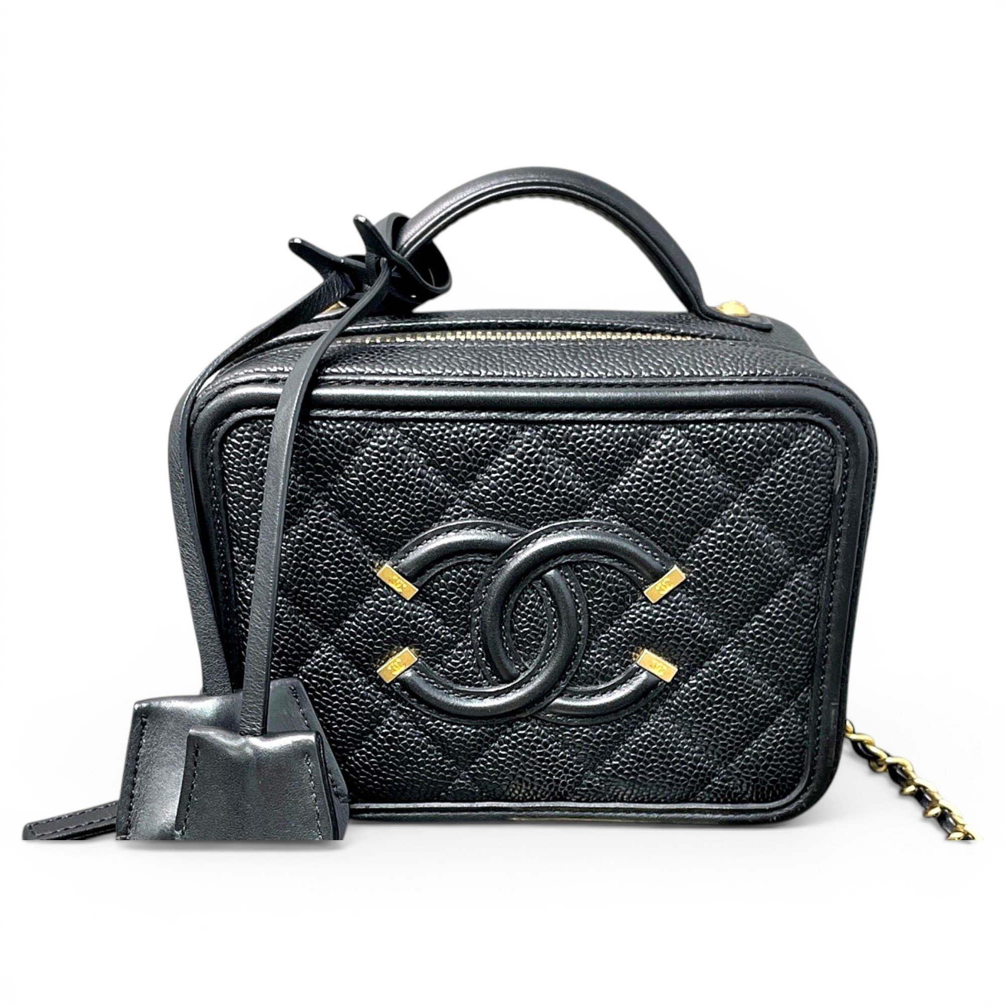 Trendy CC Vanity leather handbag