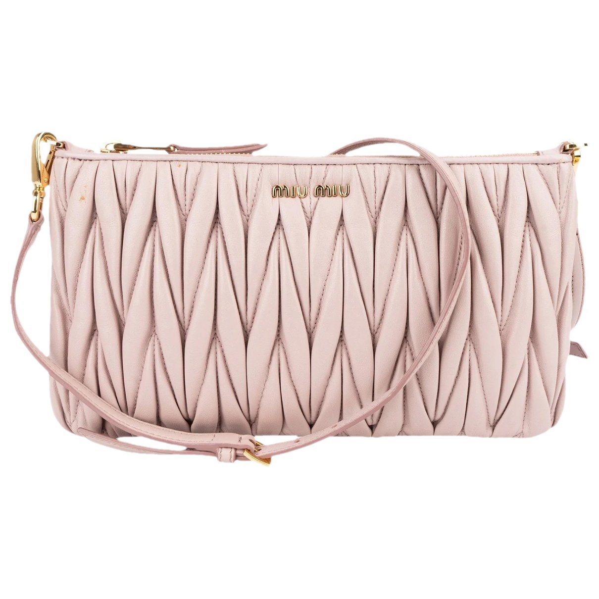 Matelassé leather crossbody bag
