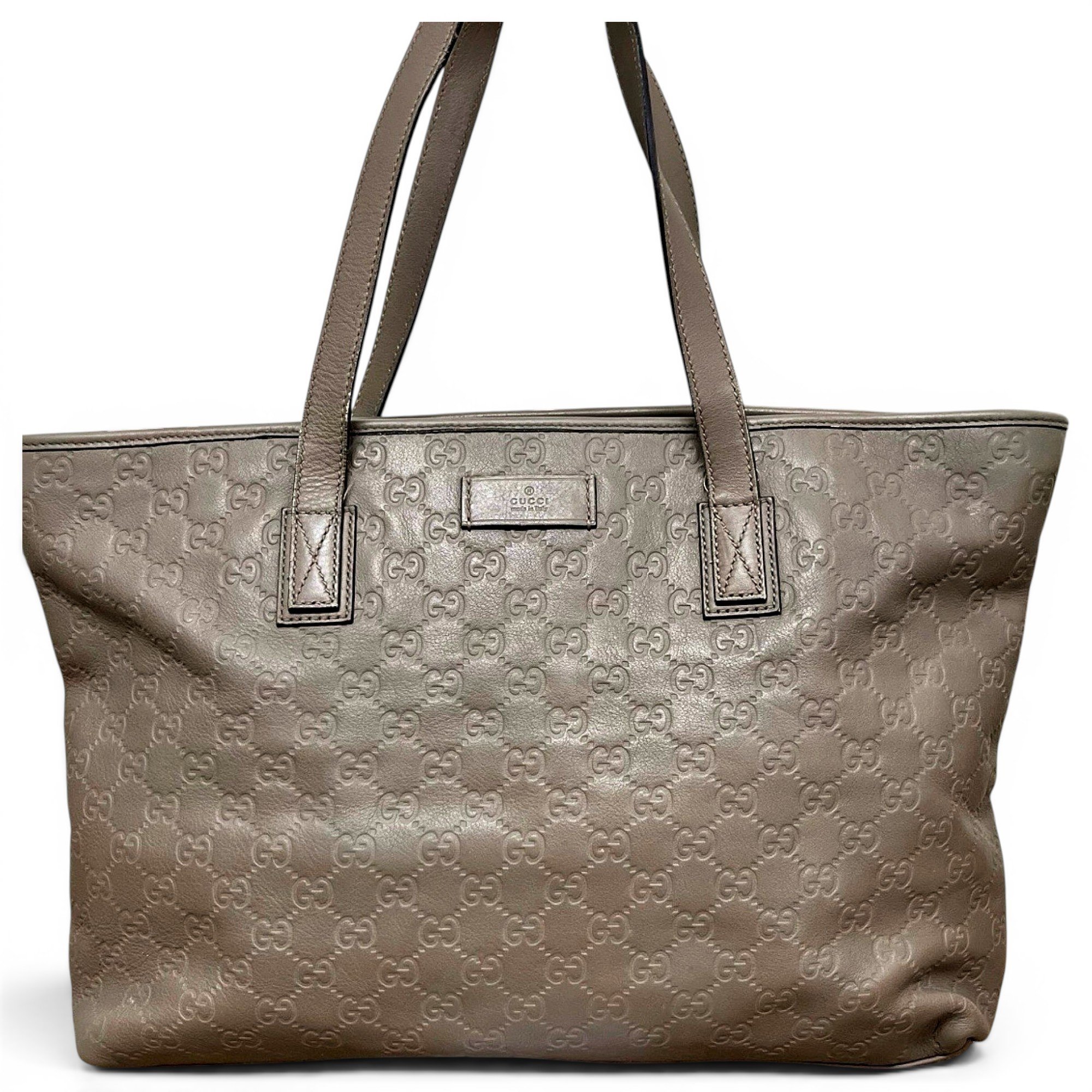 Leather tote