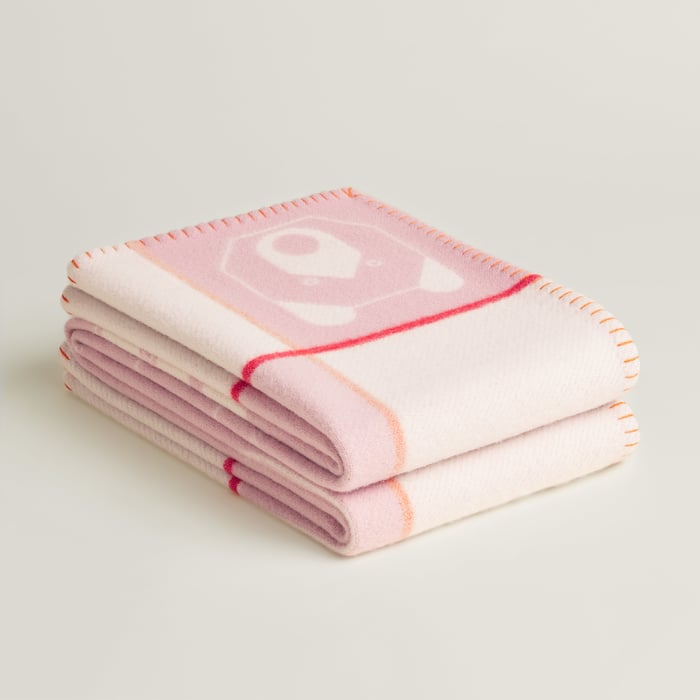 Rose Quartz Animaux Blocks Blanket