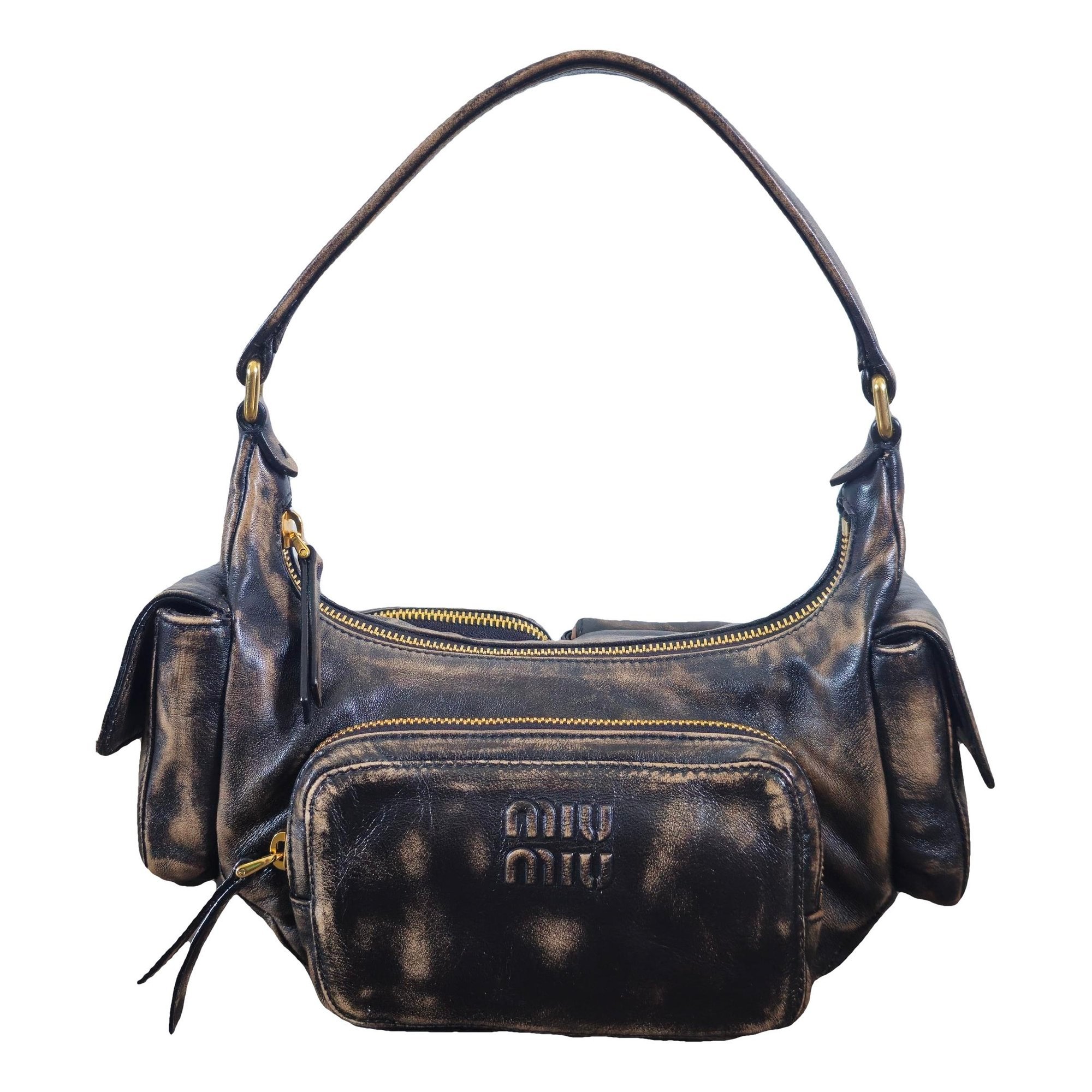 Miu Miu Pocket leather handbag