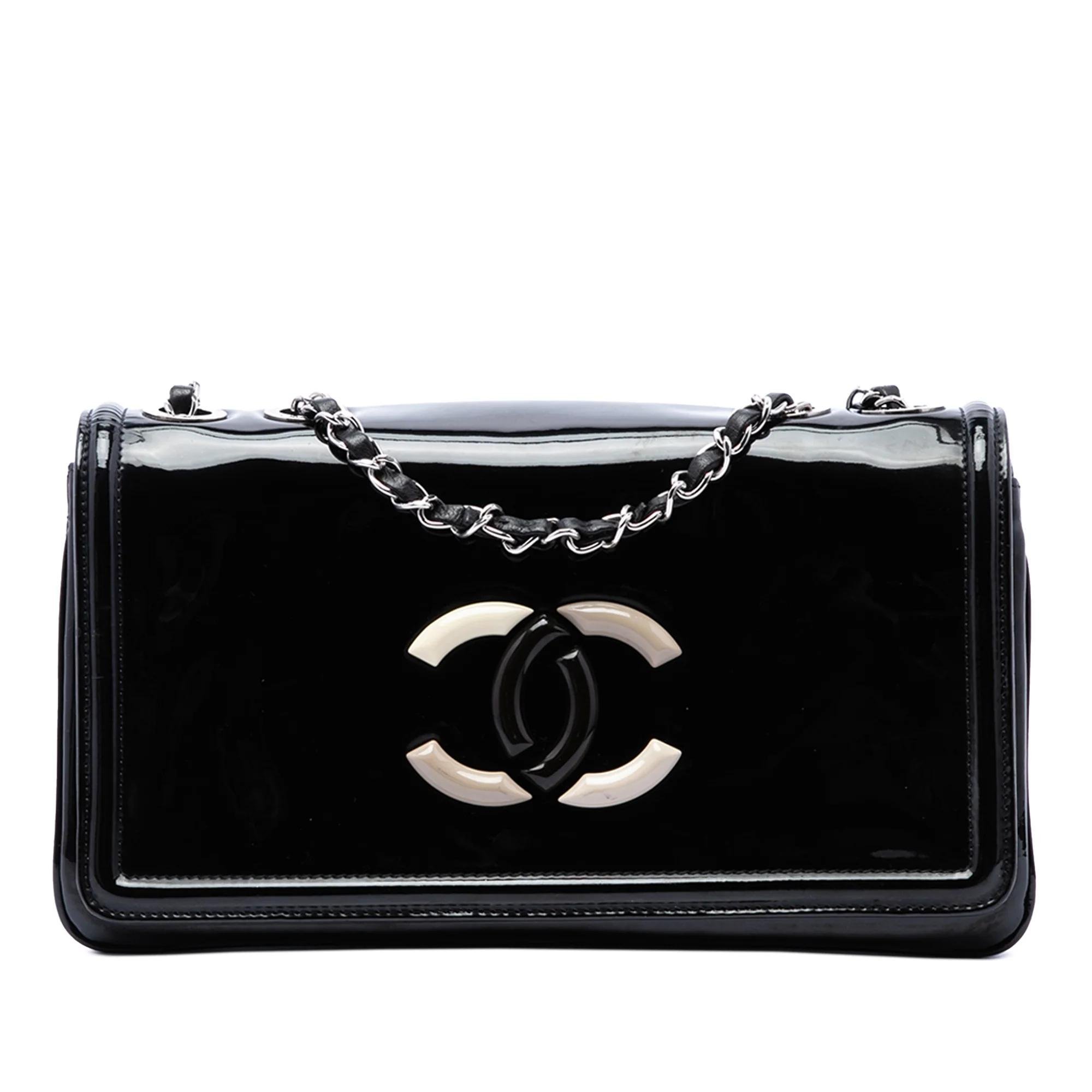 Patent leather handbag