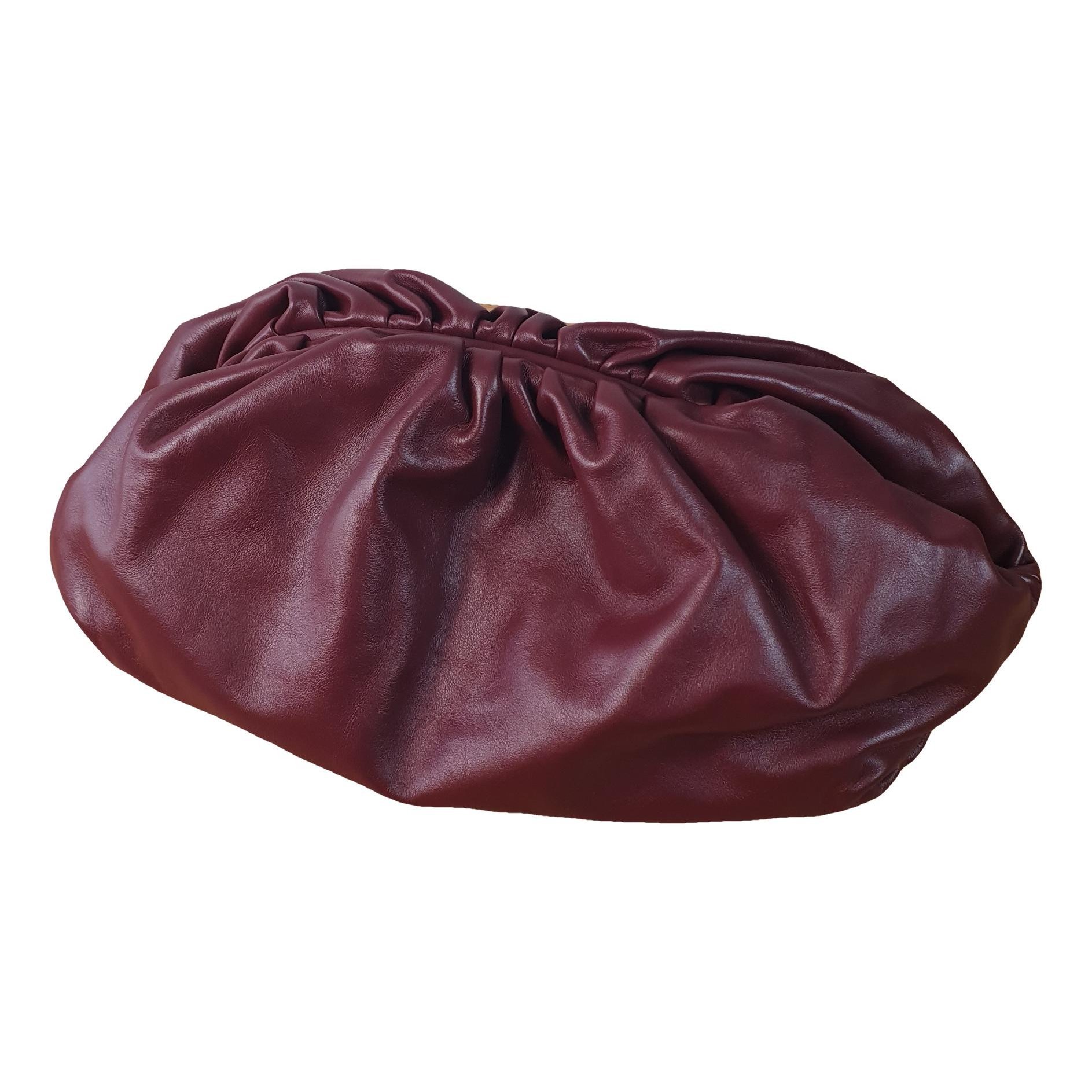 Pouch leather handbag